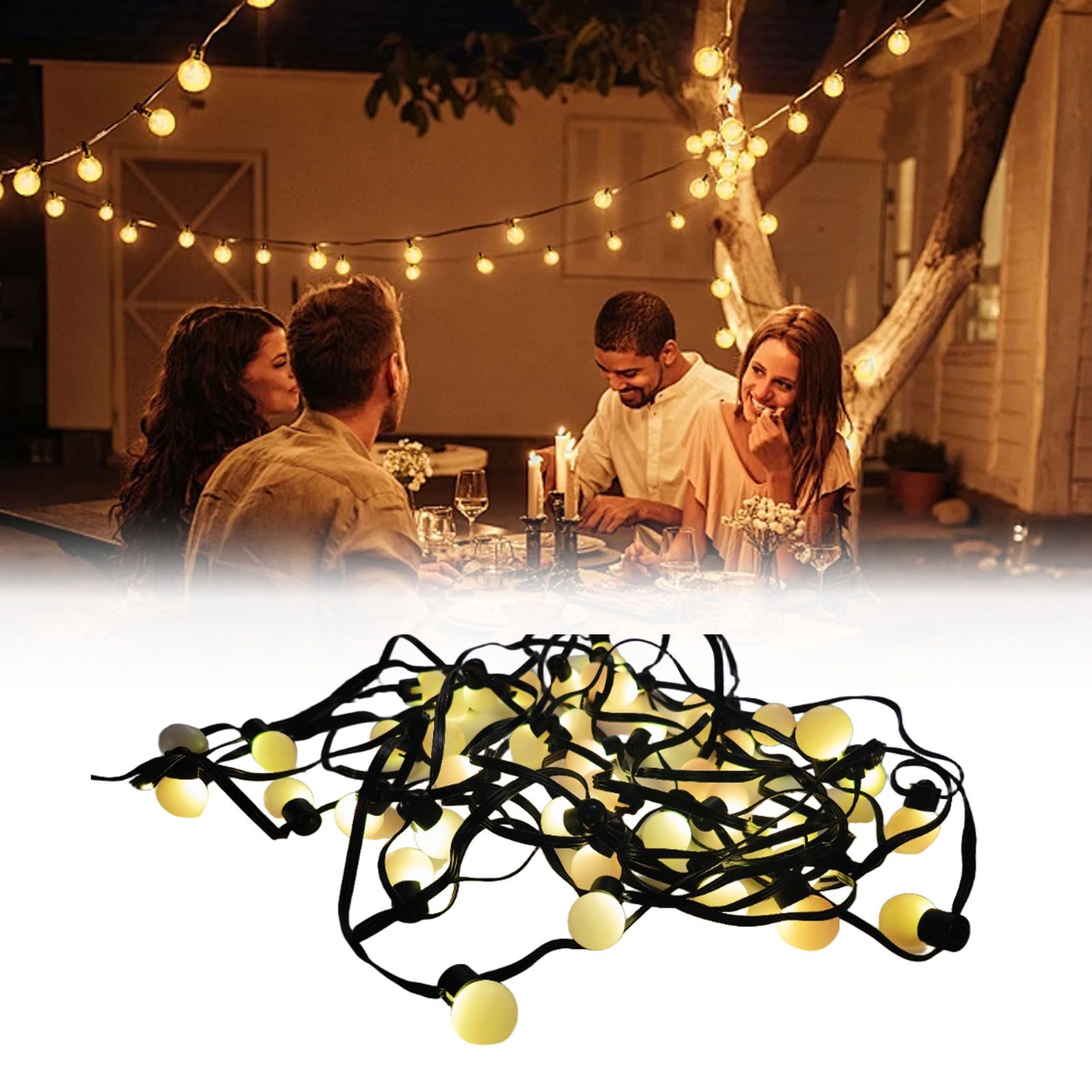 32.8ft String Lights 50 Beads IP65 Water Proof APP Remote Control Music Sync view 8