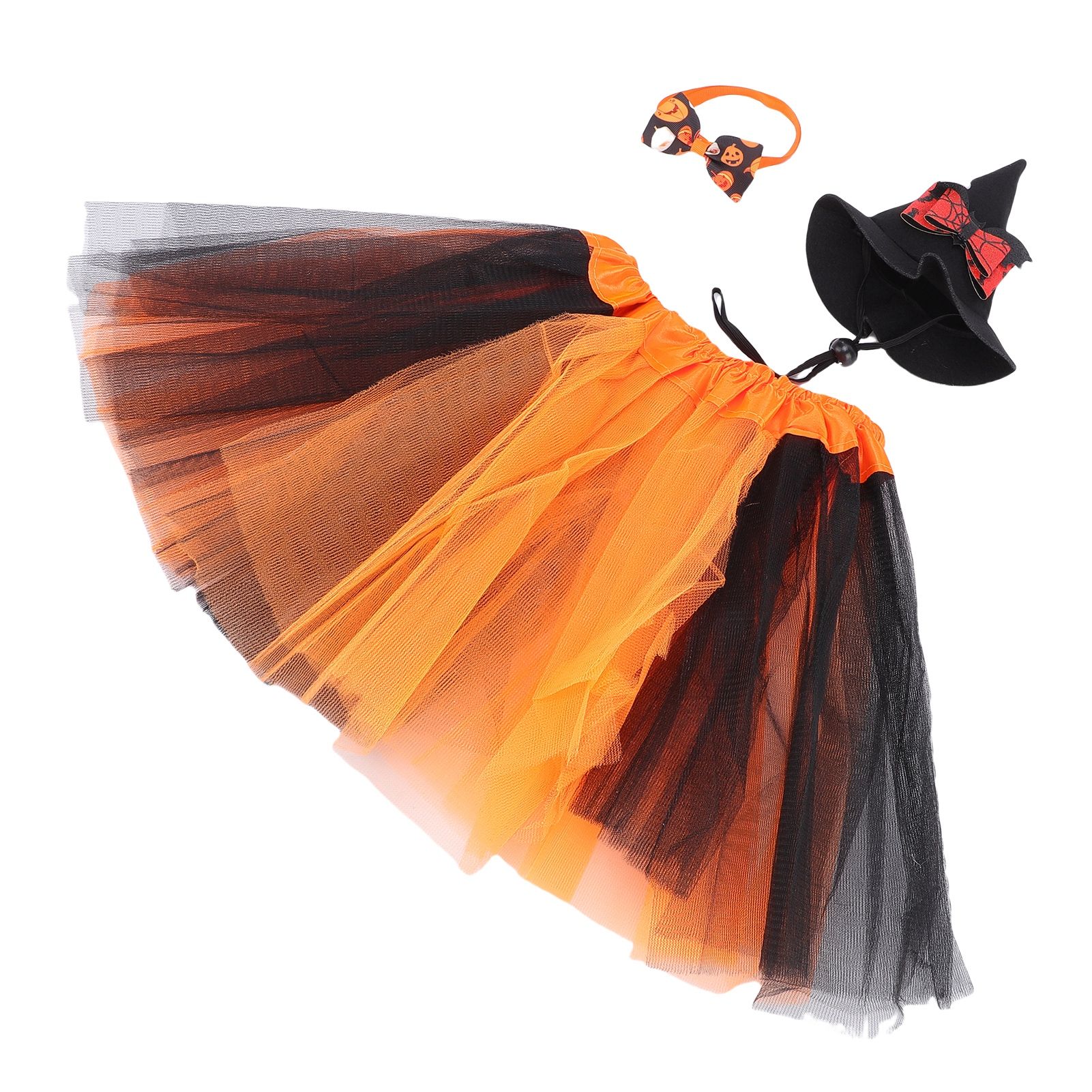 Spooky Fall Goose Outfit Orange Lawn Porch Goose Cloths for 23 Inches Outdoor view 8