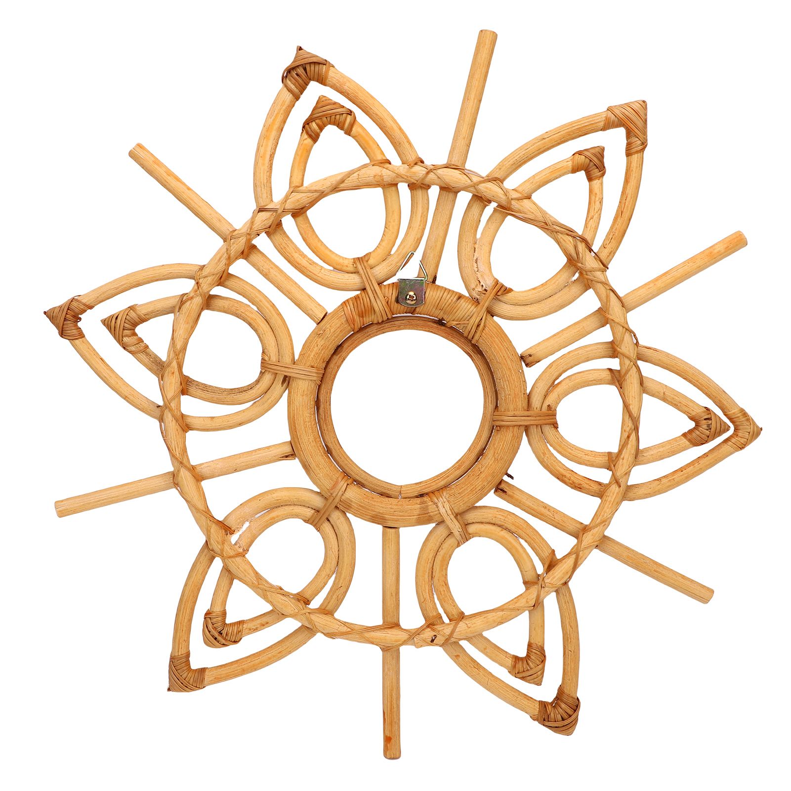 Rattan Wall Decor 16.1in Vintage Exquisite Rattan Wall Art for Living Room view 9