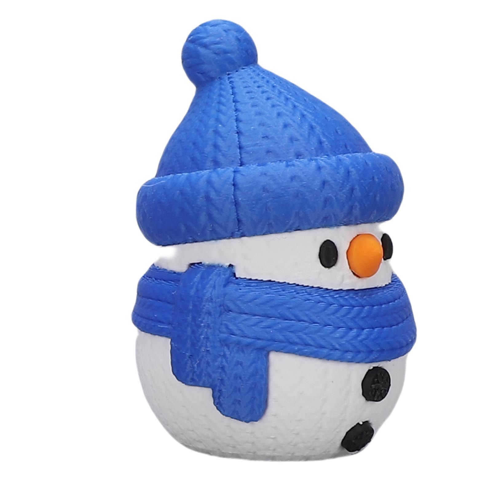 4 Pcs 3D Printing Xmas Snowman Decoration Cute Snowman Figurines Home view 5