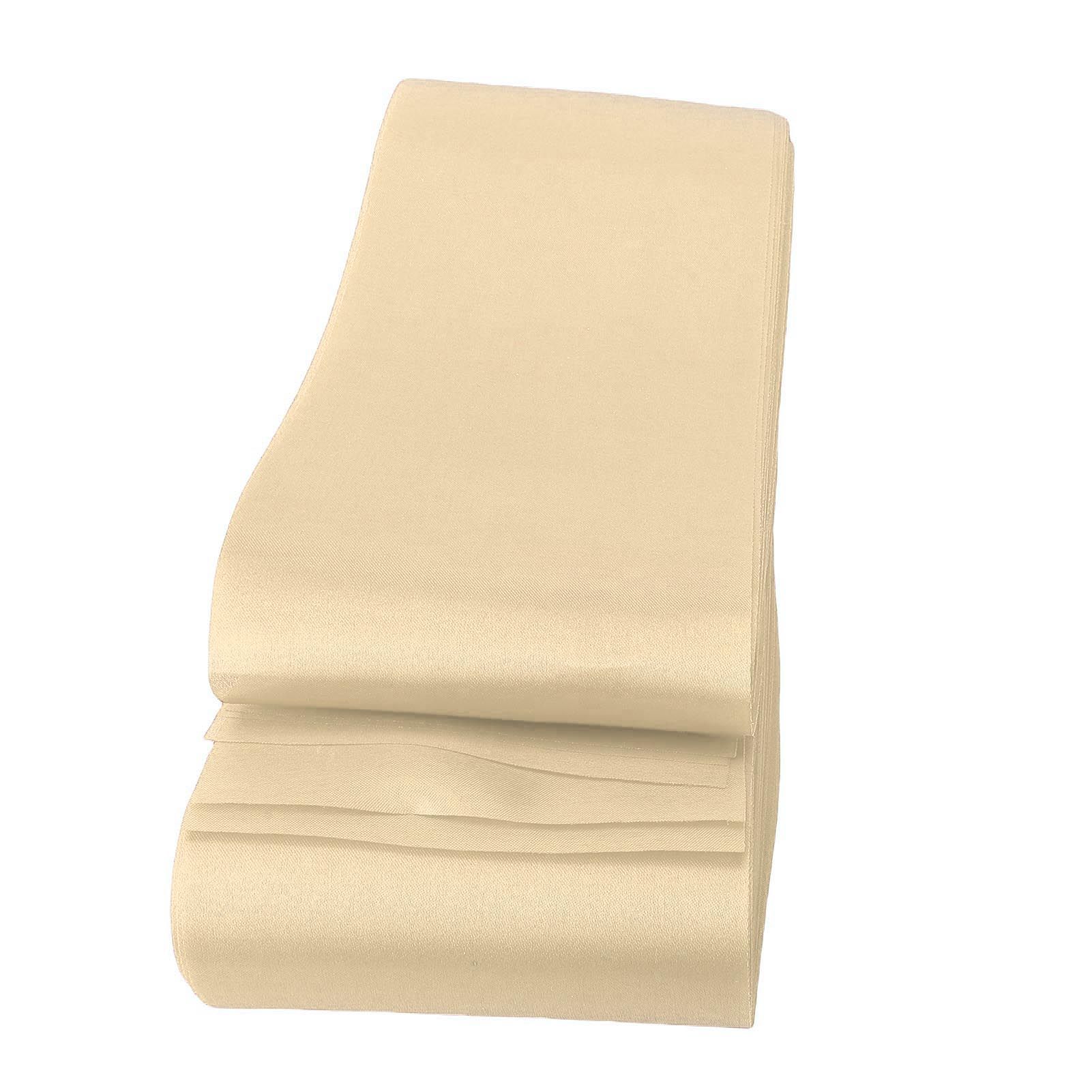 50PCS Satin Chair Sashes Bows Polyester Chair Ribbon Ties Back Sash for view 8