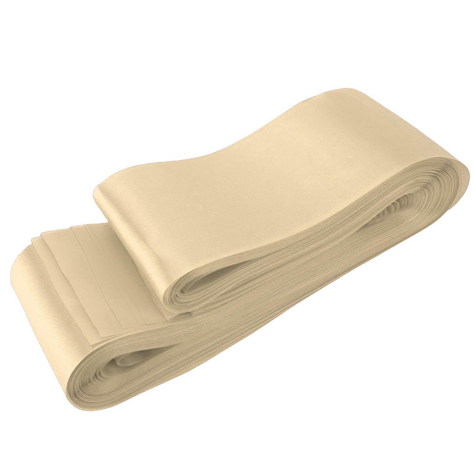 50PCS Satin Chair Sashes Bows Polyester Chair Ribbon Ties Back Sash for view 9