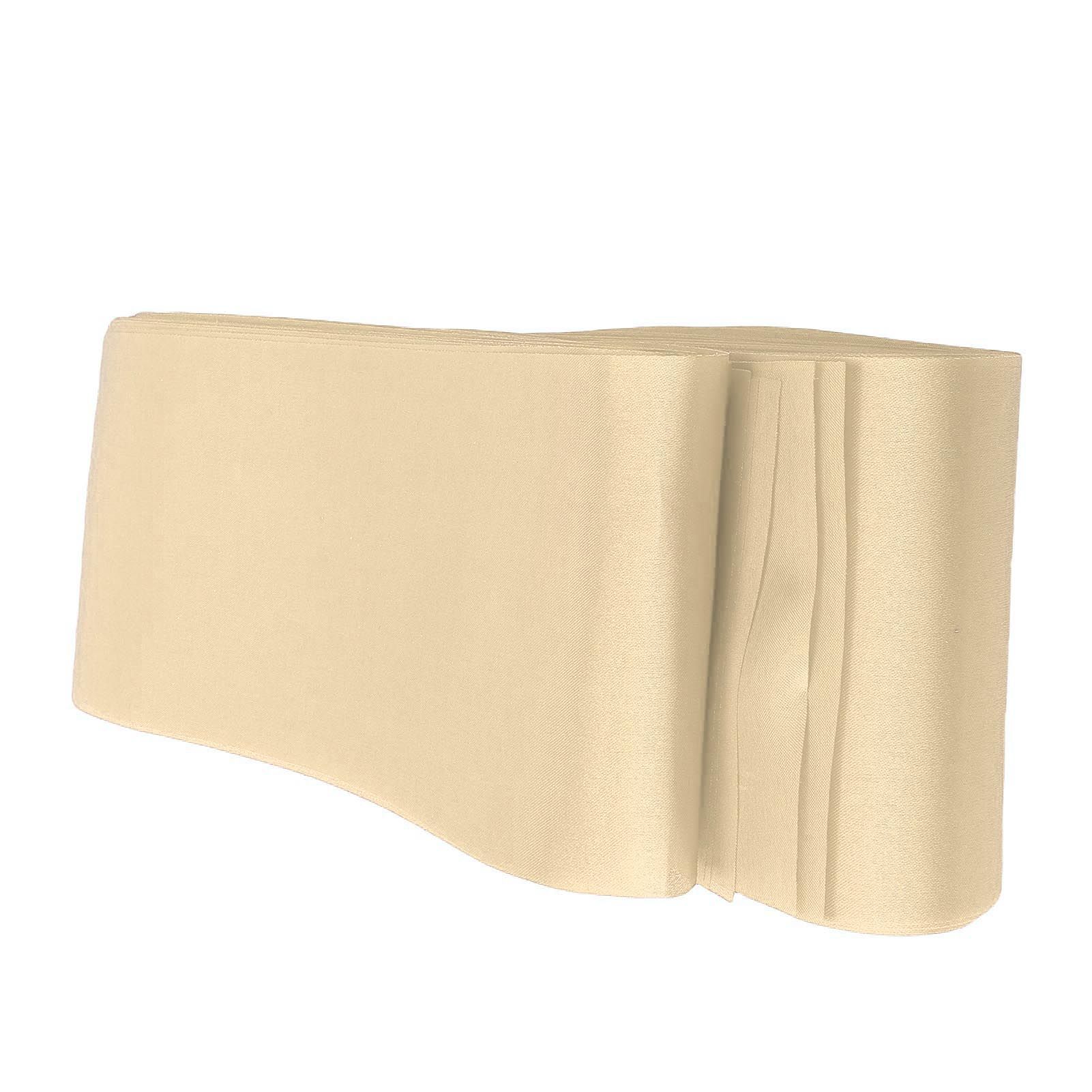 50PCS Satin Chair Sashes Bows Polyester Chair Ribbon Ties Back Sash for view 11