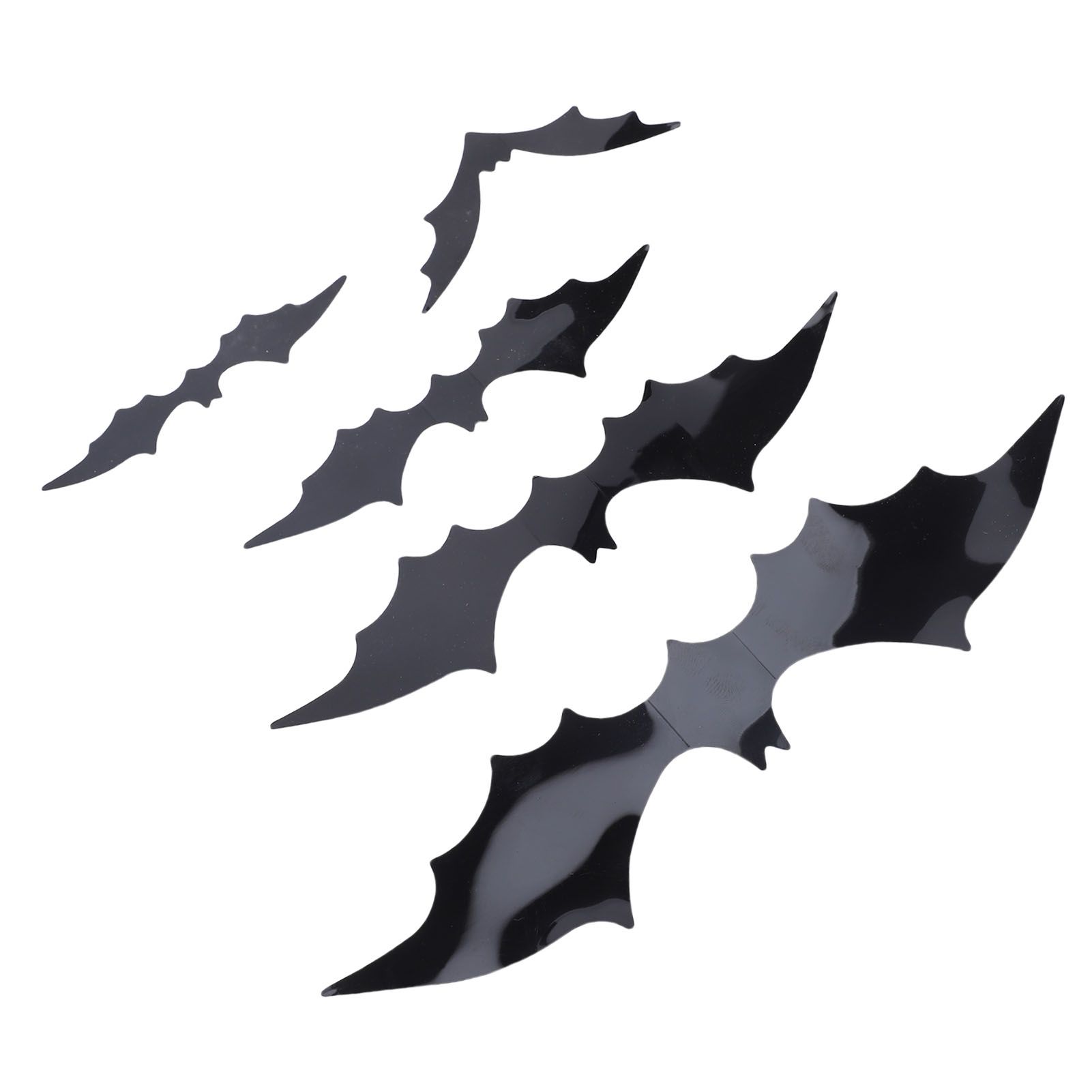 140 Pcs Bats Wall Decor Spooky Black 3D Bat Stickers with Backing Sheets for view 4