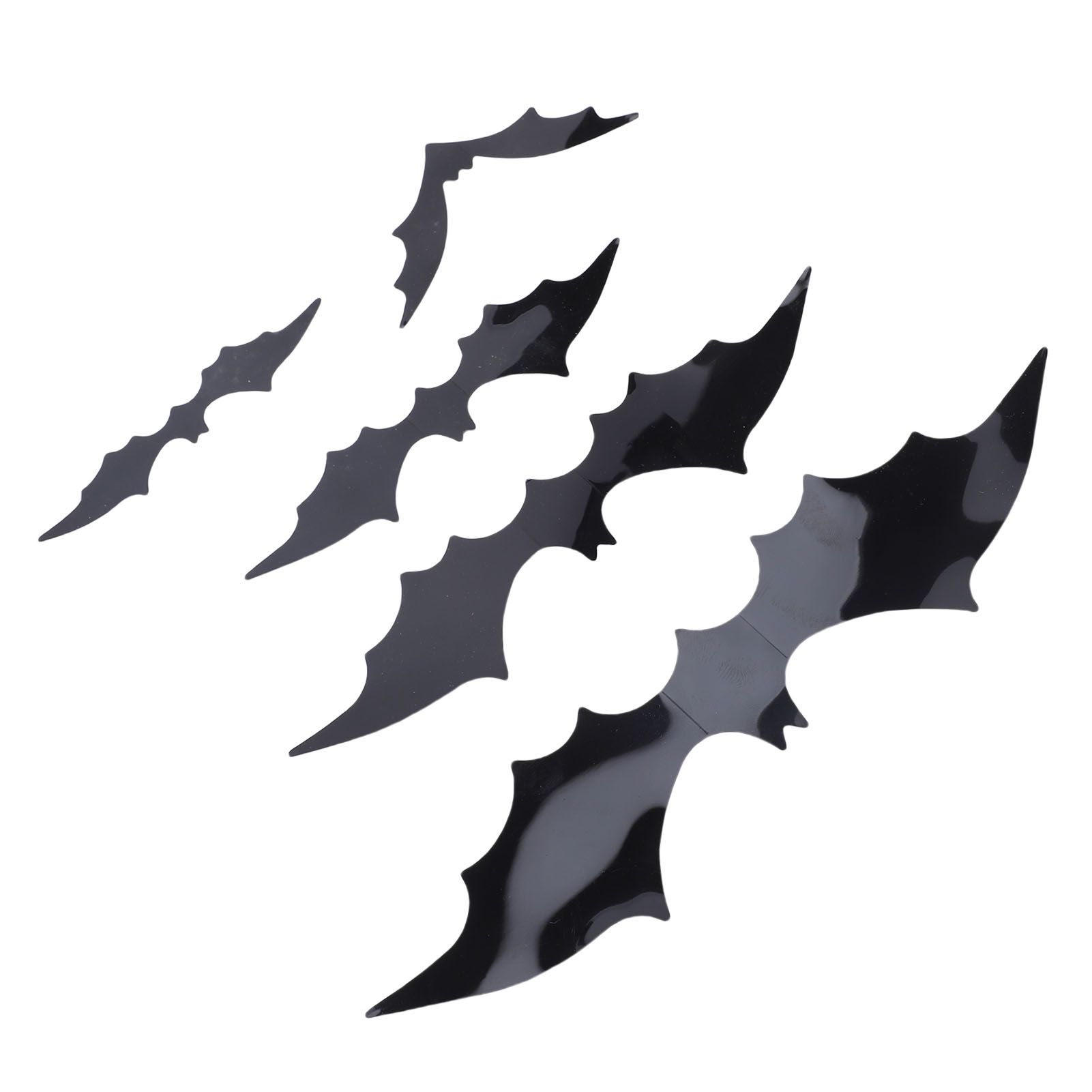 140 Pcs Bats Wall Decor Spooky Black 3D Bat Stickers with Backing Sheets for view 8