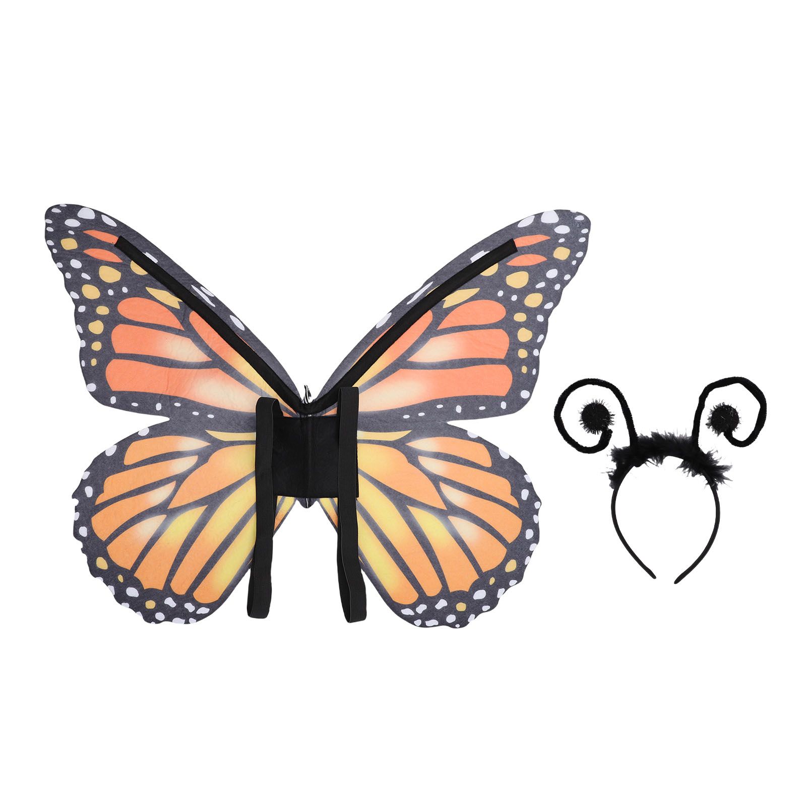 Wings Costume for Women Girl Decorative Dress Up Wings Prop with Headband for view 3