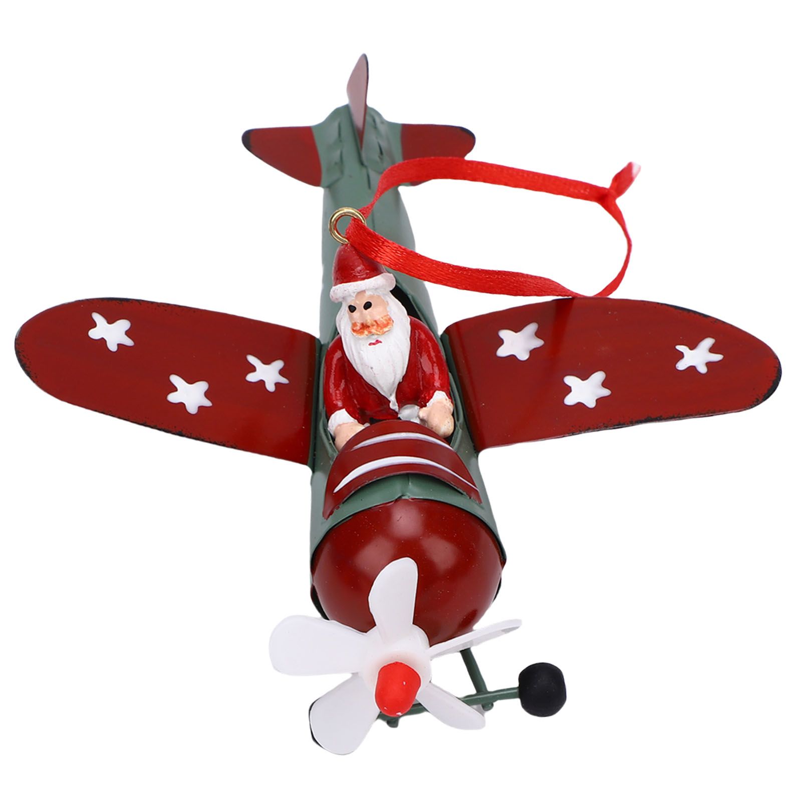Xmas Tree Santa Ornament Vintage Iron Hanging Xmas Tree Santa Decoration for view 8