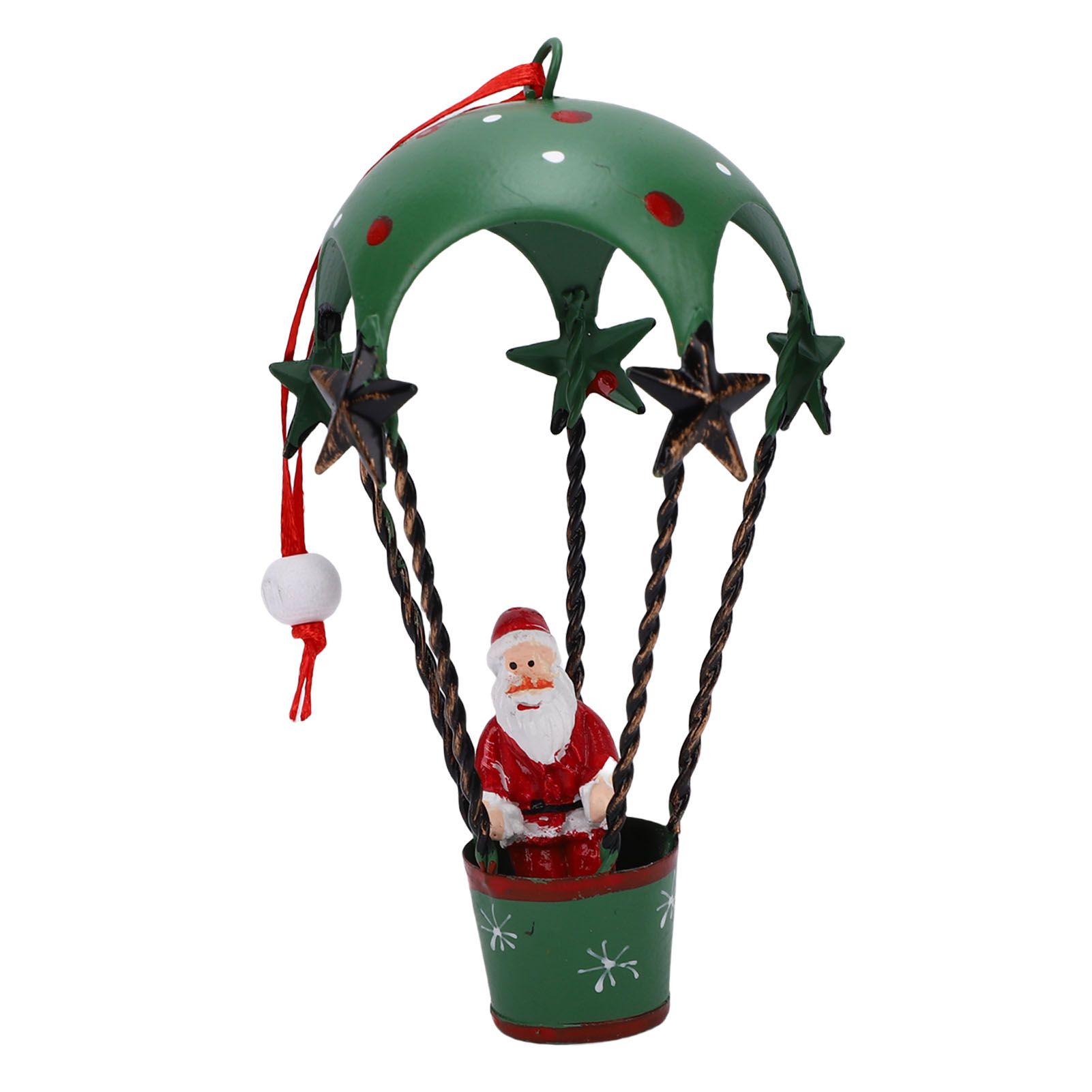 Xmas Tree Santa Ornament Vintage Iron Hanging Xmas Tree Santa Decoration for view 10