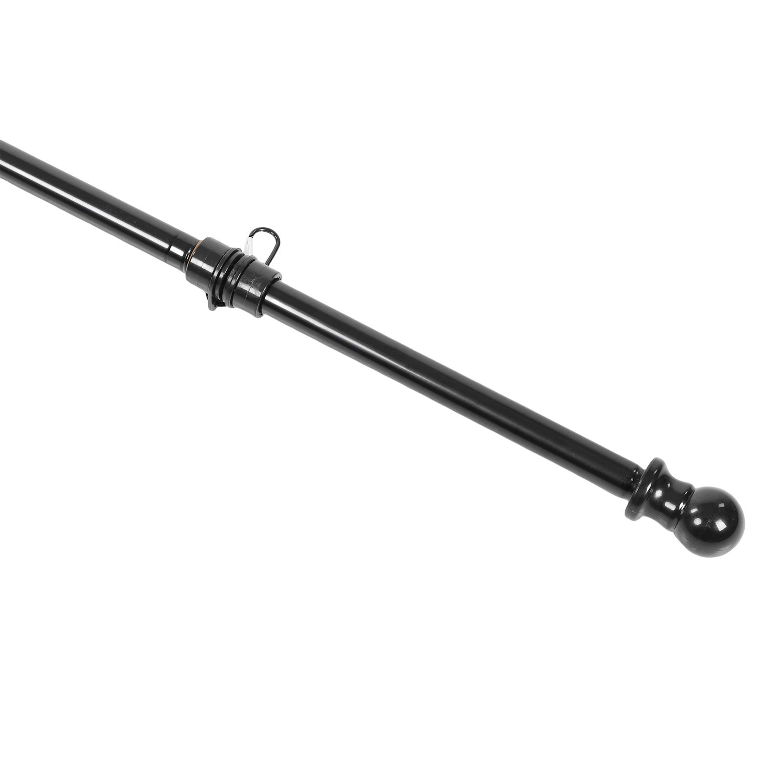 6FT Flag Pole Kit Stainless Steel Weather Proof Anti Tangling Adjustable Wall view 5