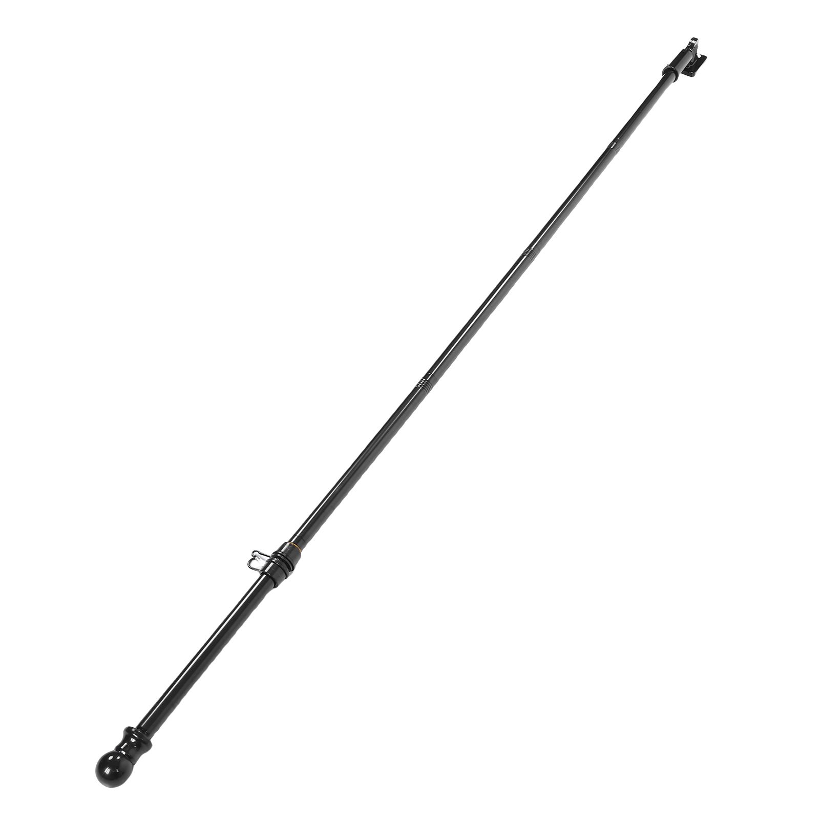 6FT Flag Pole Kit Stainless Steel Weather Proof Anti Tangling Adjustable Wall view 9
