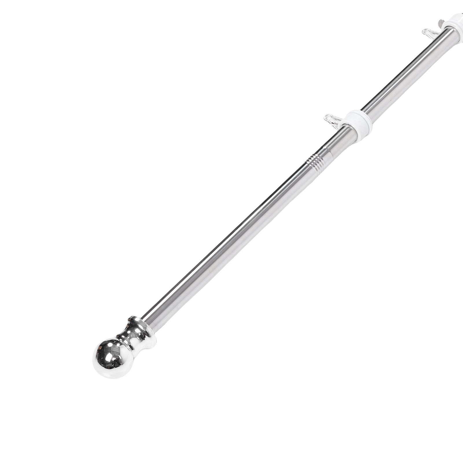 6FT Flag Pole Kit Stainless Steel Weather Proof Anti Tangling Adjustable Wall view 2