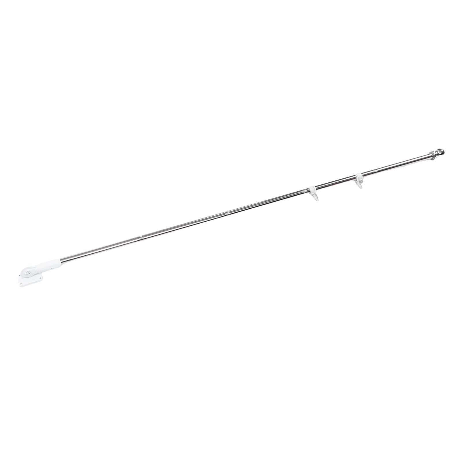 6FT Flag Pole Kit Stainless Steel Weather Proof Anti Tangling Adjustable Wall view 4
