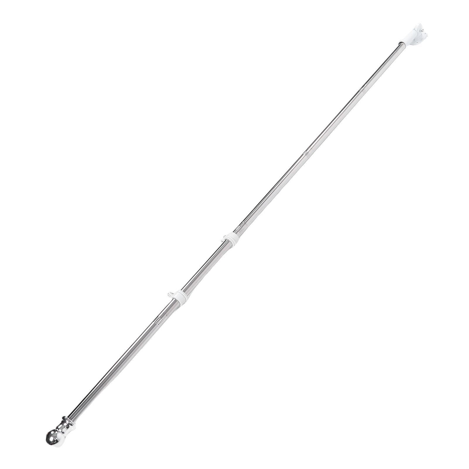 6FT Flag Pole Kit Stainless Steel Weather Proof Anti Tangling Adjustable Wall view 6