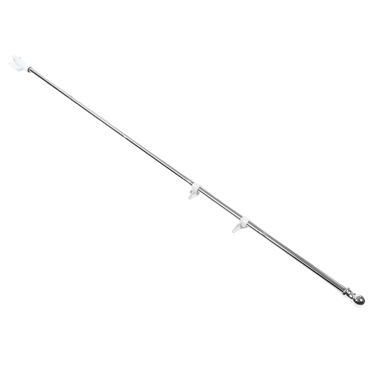6FT Flag Pole Kit Stainless Steel Weather Proof Anti Tangling Adjustable Wall view 8