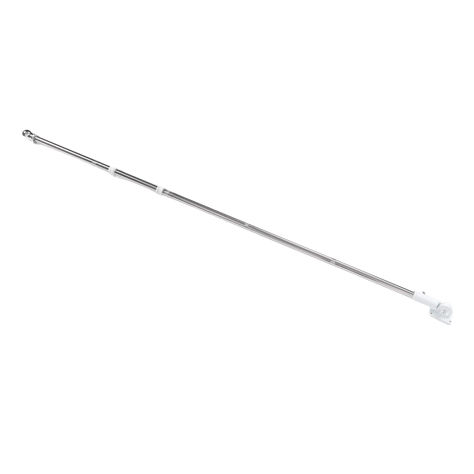 6FT Flag Pole Kit Stainless Steel Weather Proof Anti Tangling Adjustable Wall view 9