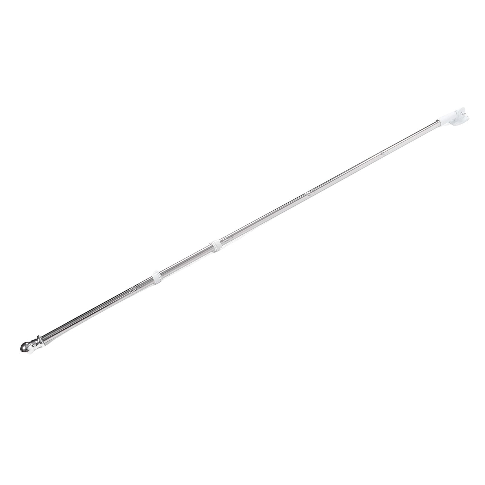 6FT Flag Pole Kit Stainless Steel Weather Proof Anti Tangling Adjustable Wall view 10