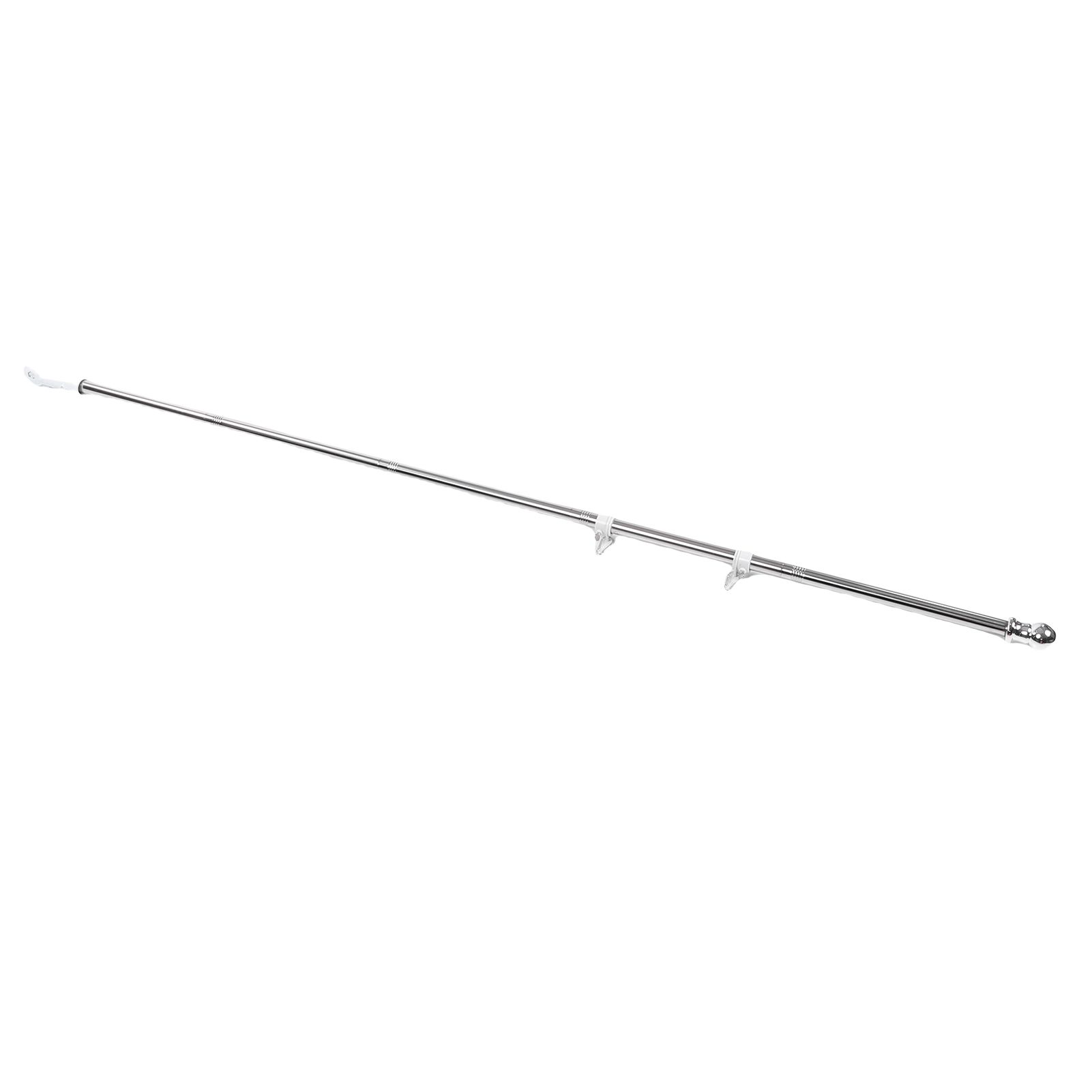 6FT Flag Pole Kit Stainless Steel Weather Proof Anti Tangling Adjustable Wall view 11
