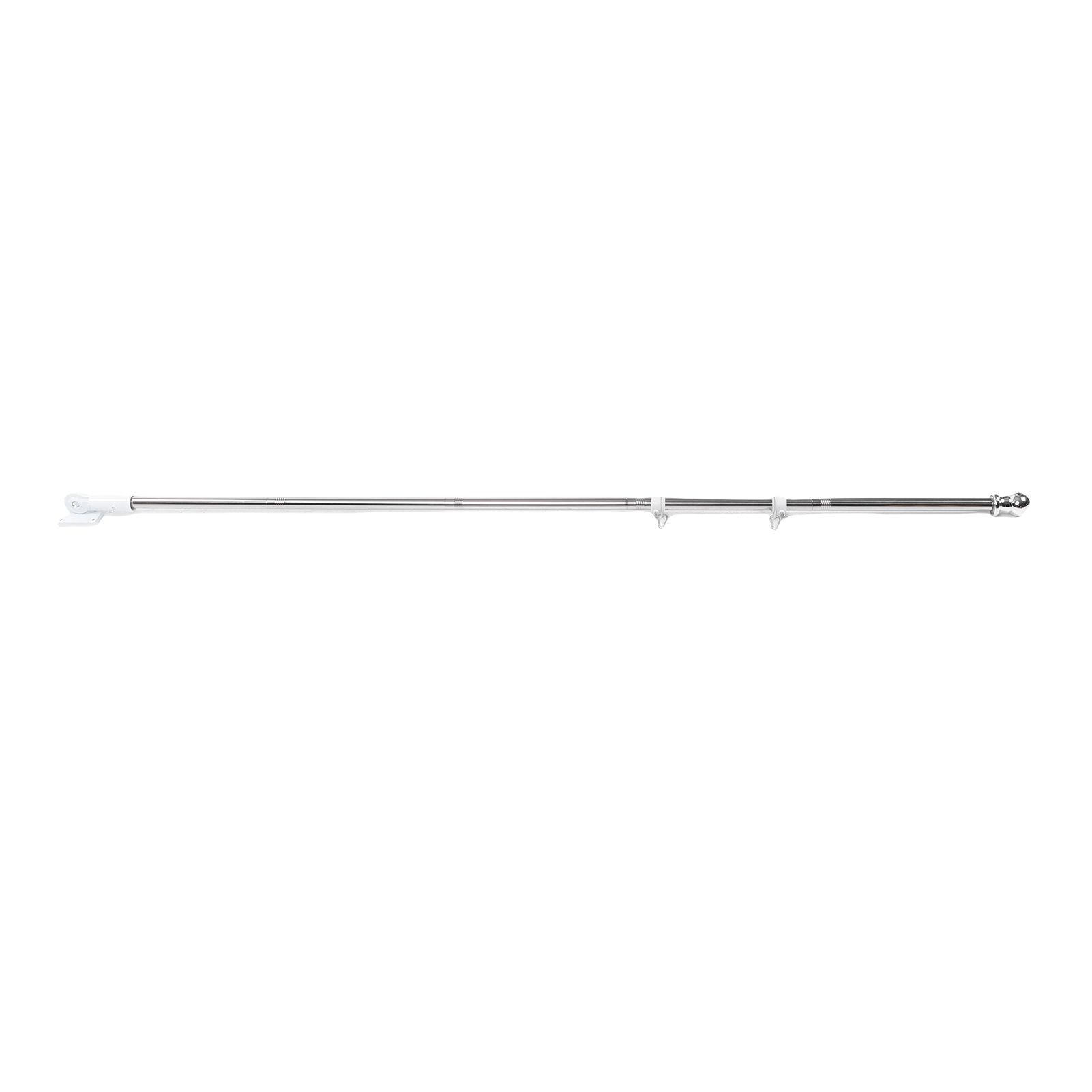 6FT Flag Pole Kit Stainless Steel Weather Proof Anti Tangling Adjustable Wall view 12