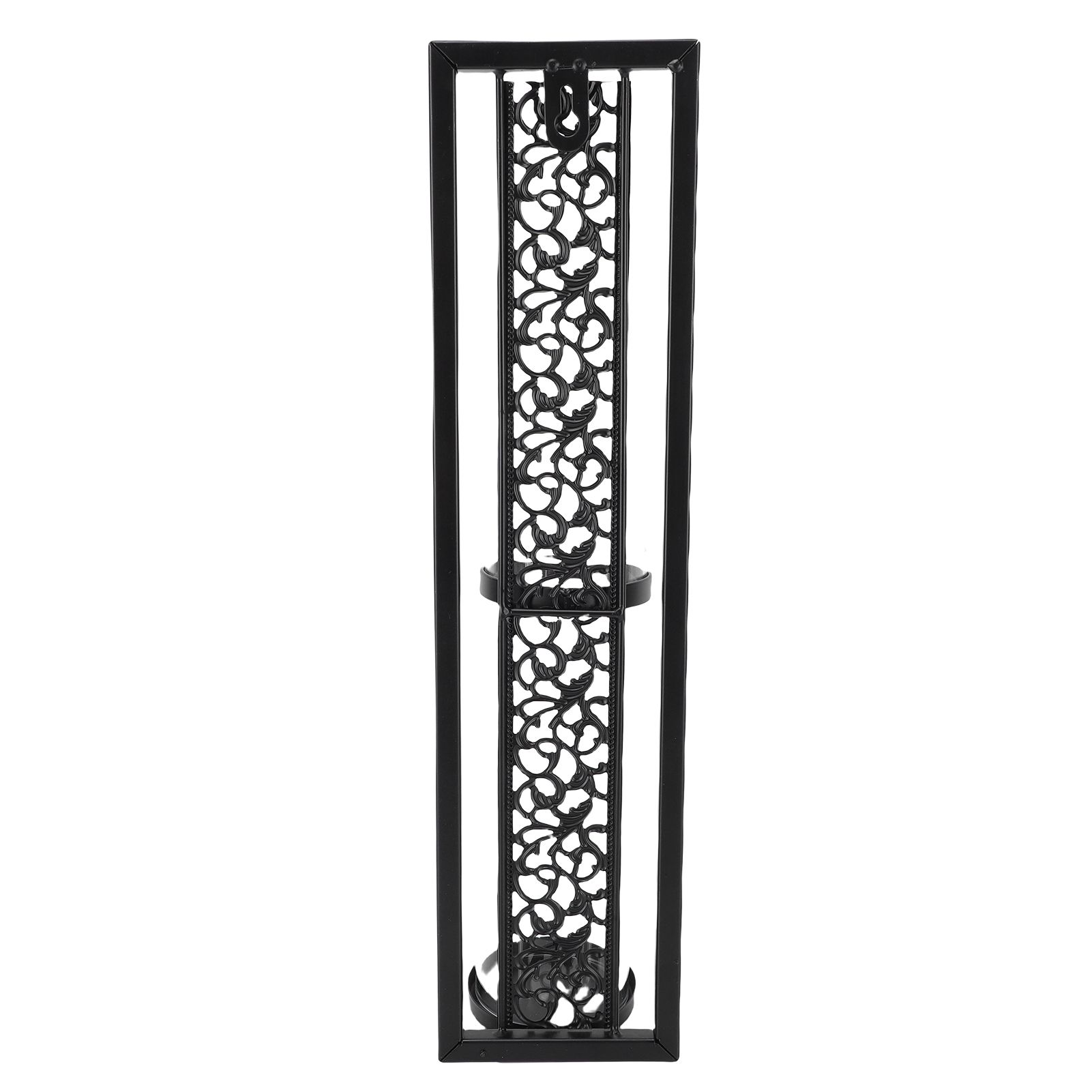 2pcs Wall Candle Holder Vintage Hollowed Candle Holder Metal Wall Art with view 7