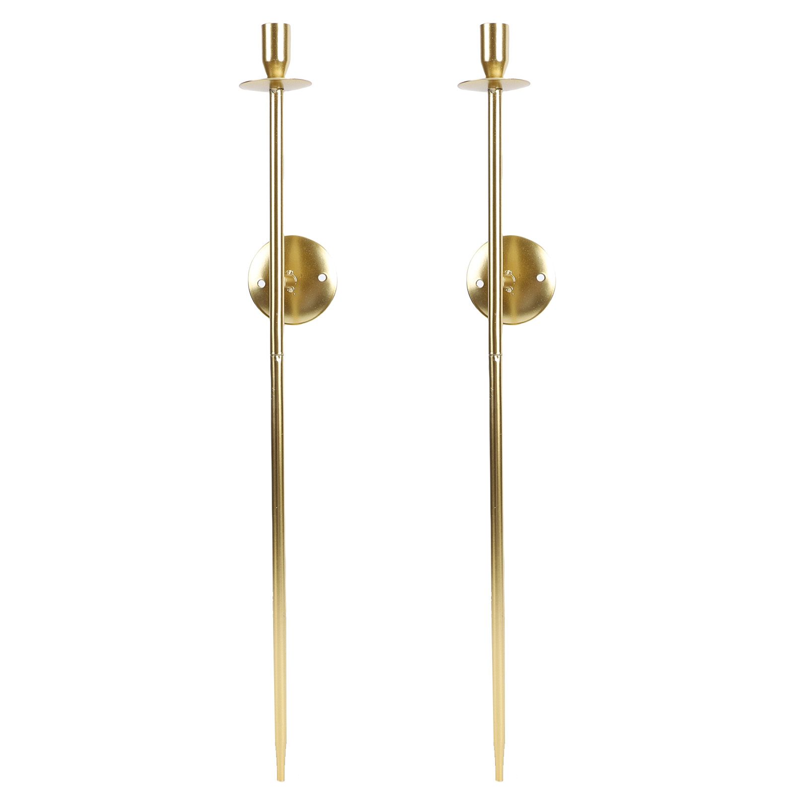 2pcs Wall Mount Candle Holders Decor for Home Modern Vintage Large Candlestick