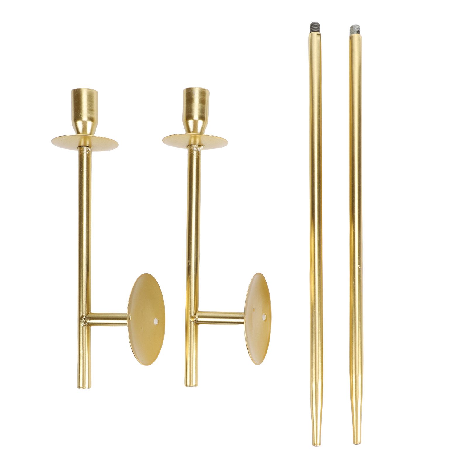 2pcs Wall Mount Candle Holders Decor for Home Modern Vintage Large Candlestick view 3