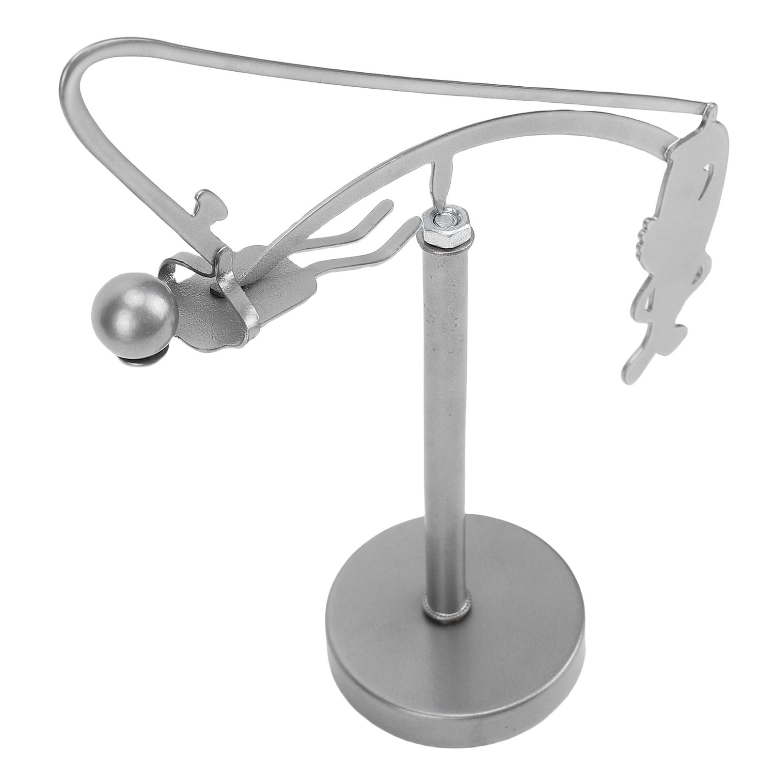 Fisherman Balancing Sculpture Metal Fisherman Kinetic Balancing Desk Toy for view 6