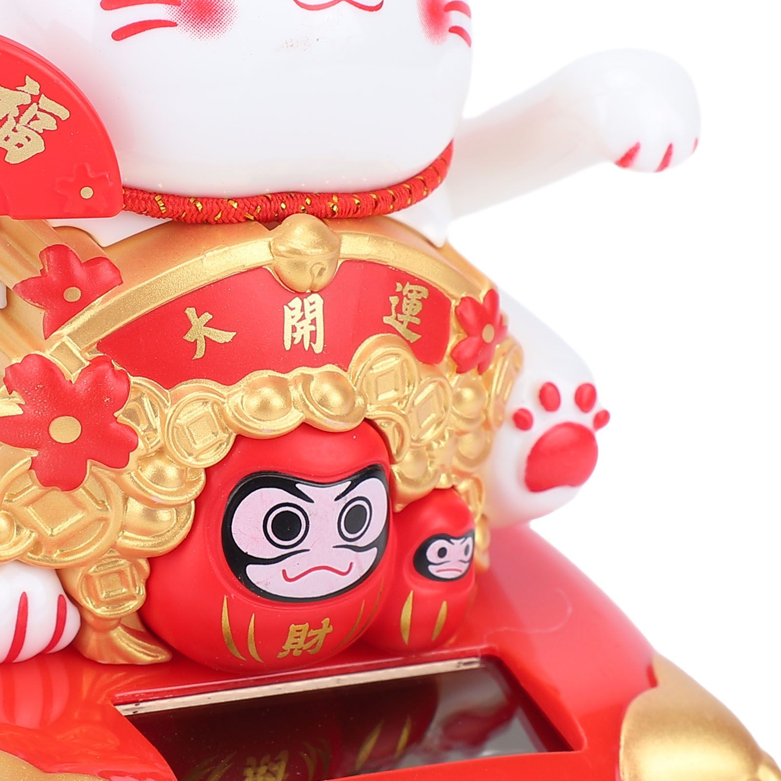 Lucky Cat Waving Arm Solar Powered Light Sensor Wealth Welcoming Fortune Cat view 7