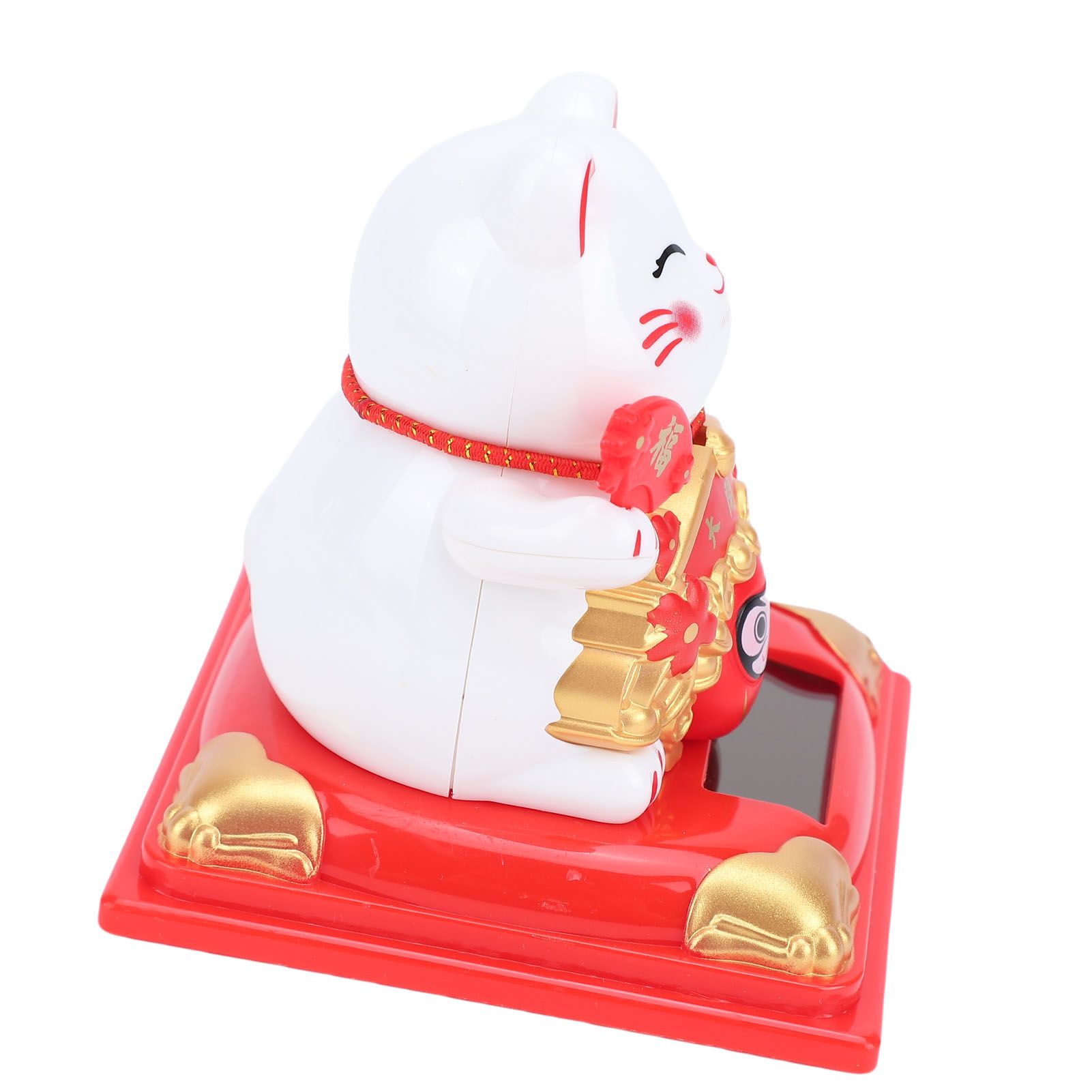 Lucky Cat Waving Arm Solar Powered Light Sensor Wealth Welcoming Fortune Cat view 9