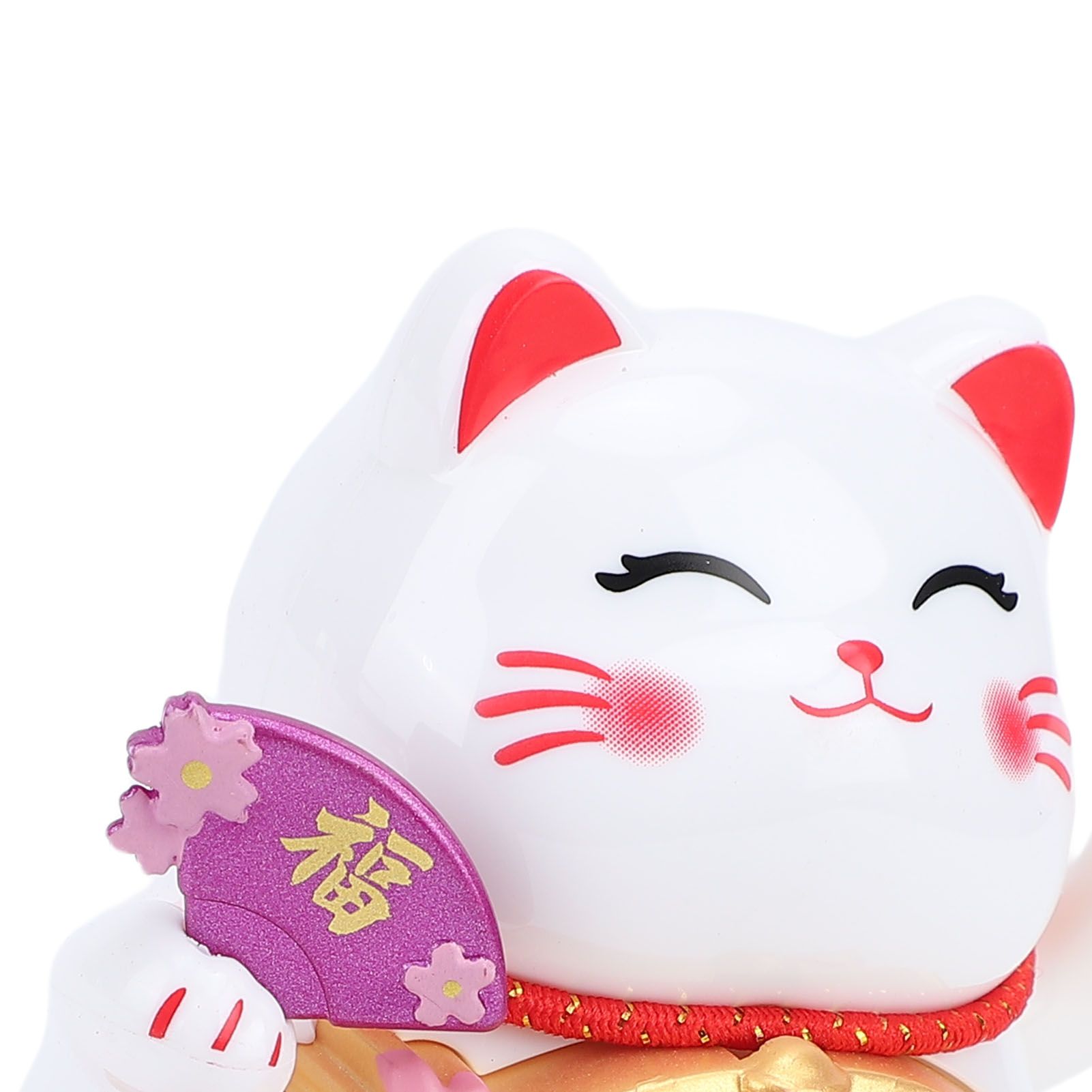 Lucky Cat Waving Arm Solar Powered Light Sensor Wealth Welcoming Fortune Cat view 2