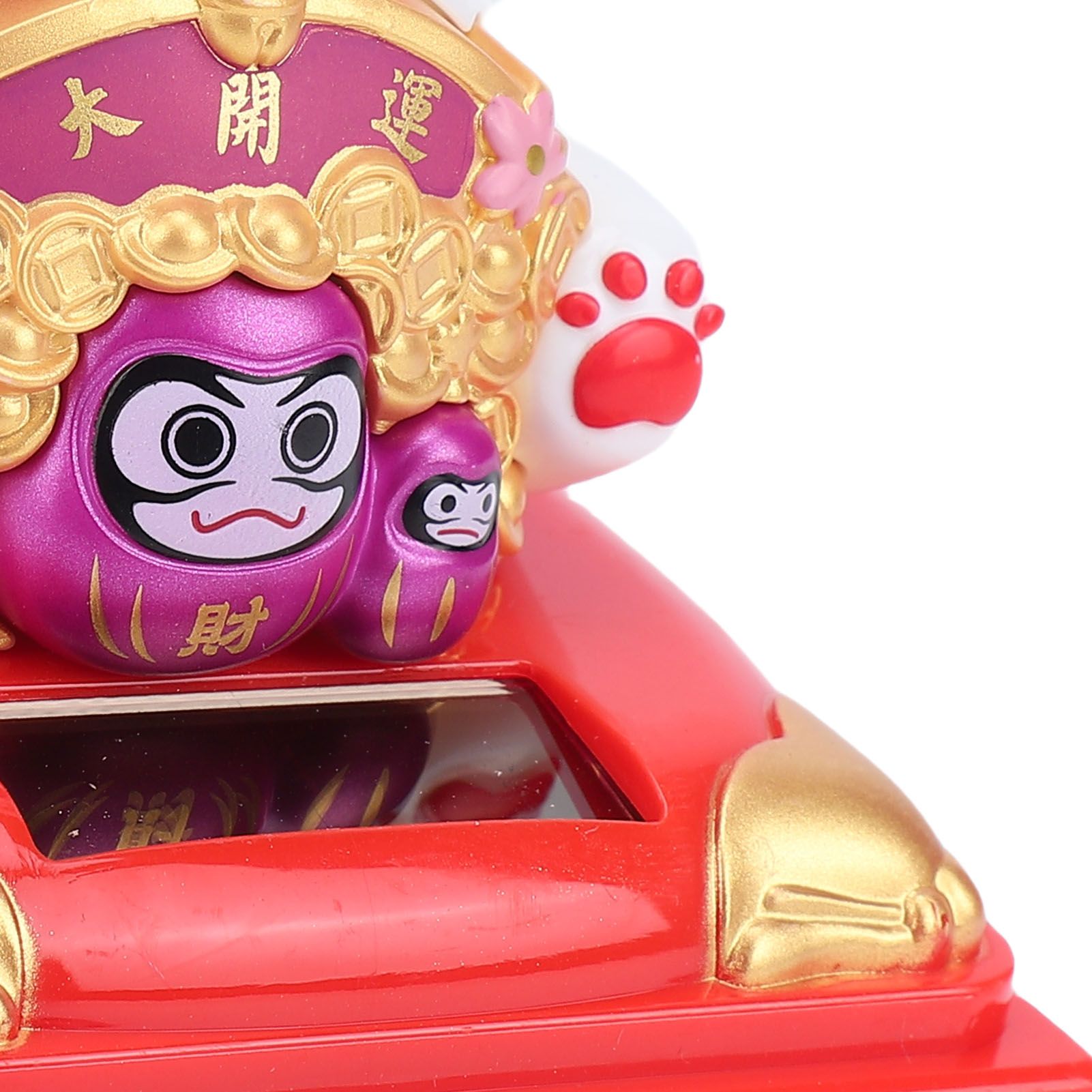 Lucky Cat Waving Arm Solar Powered Light Sensor Wealth Welcoming Fortune Cat view 7