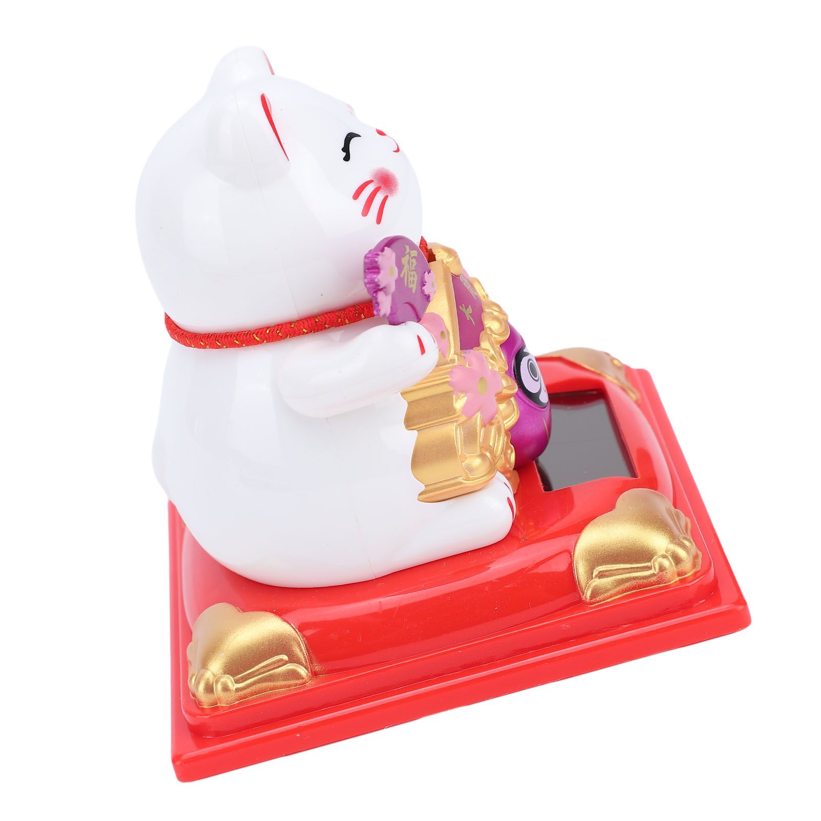 Lucky Cat Waving Arm Solar Powered Light Sensor Wealth Welcoming Fortune Cat view 8