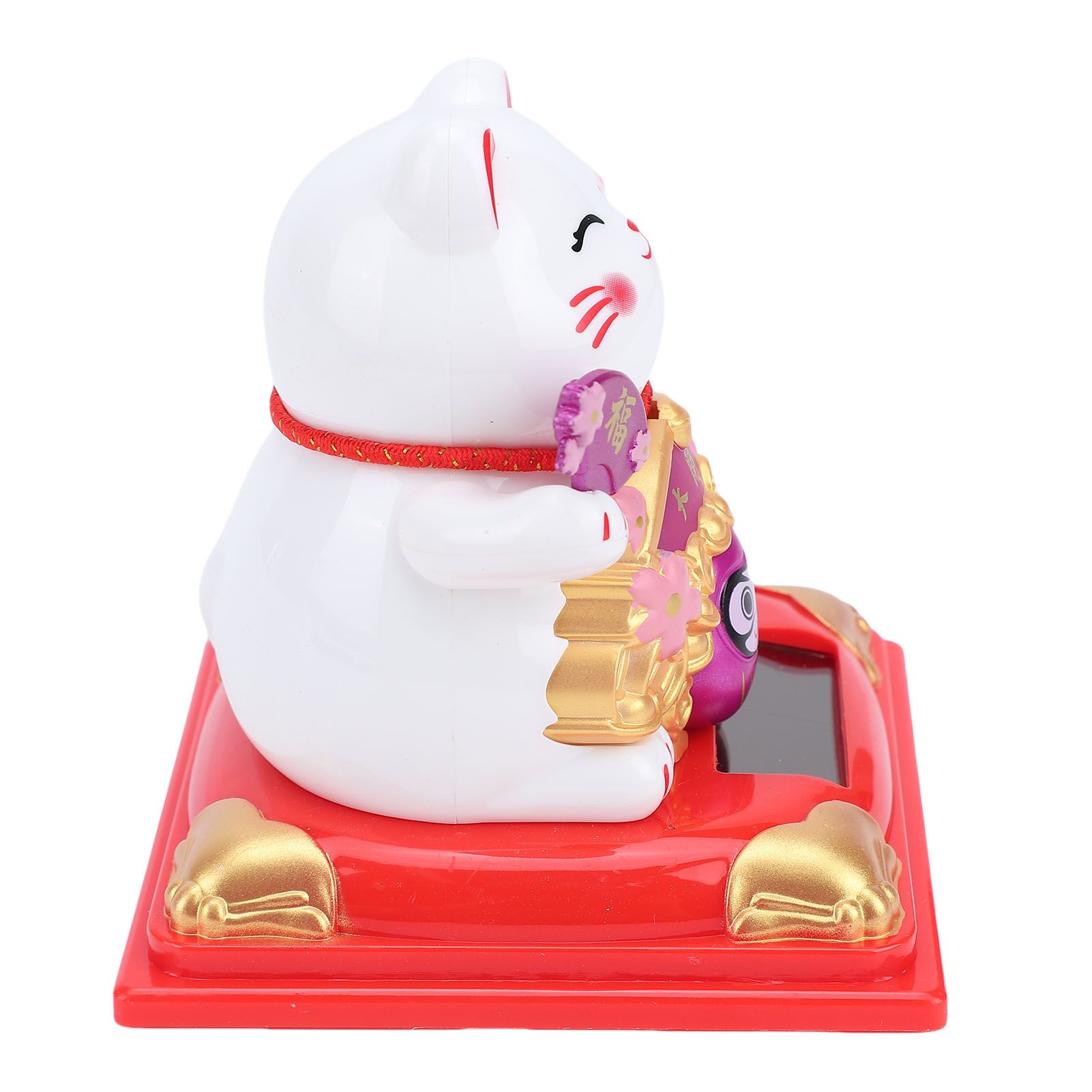 Lucky Cat Waving Arm Solar Powered Light Sensor Wealth Welcoming Fortune Cat view 10