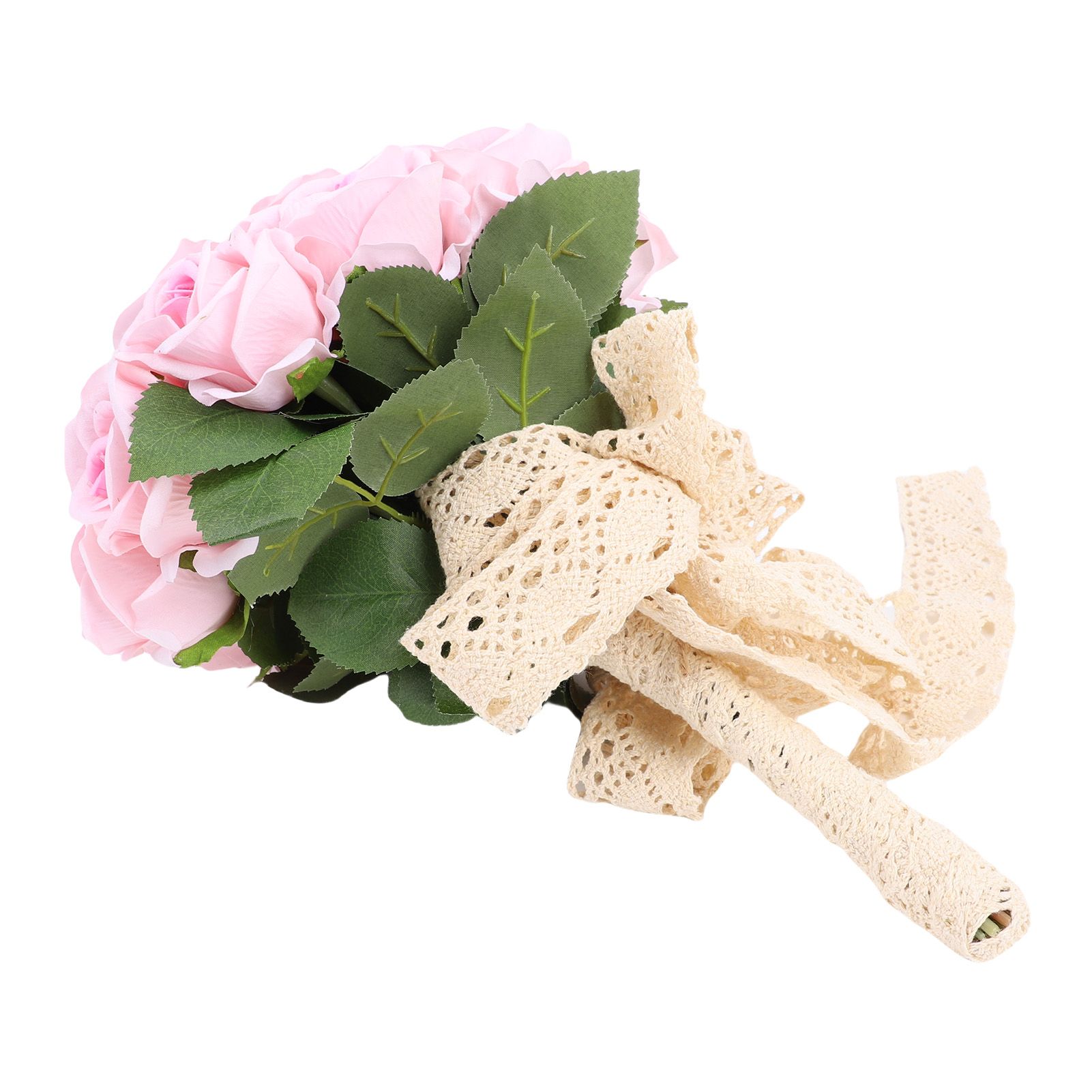 Artificial Wedding Bouquet Fade Proof Minimalist Realistic Silk Roses Bridal view 10