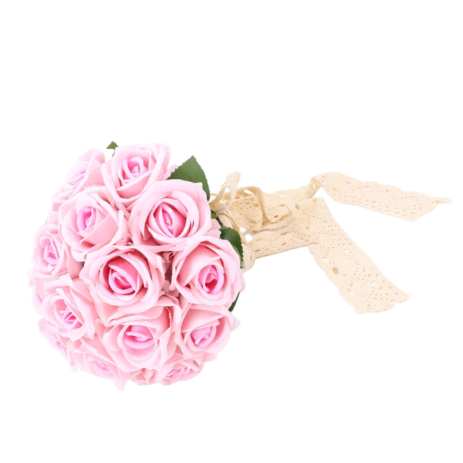 Artificial Wedding Bouquet Fade Proof Minimalist Realistic Silk Roses Bridal view 11