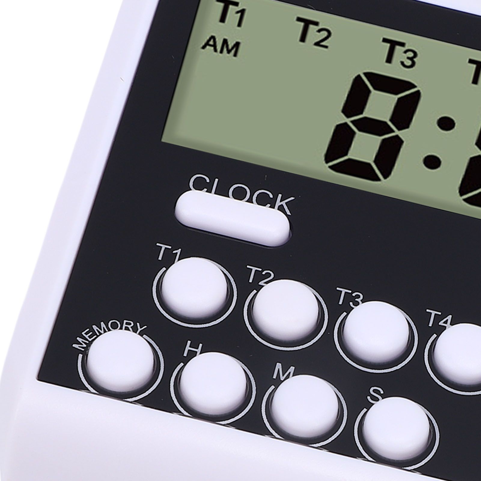 Digital Timer Battery Powered 5 Channels Digital Kitchen Timer with Clock for view 7