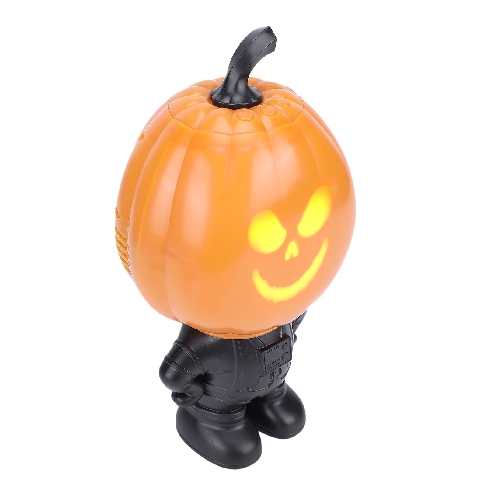 Talking Singing Pumpkin Figurine with Projector Lighted Pumpkin Desktop view 4