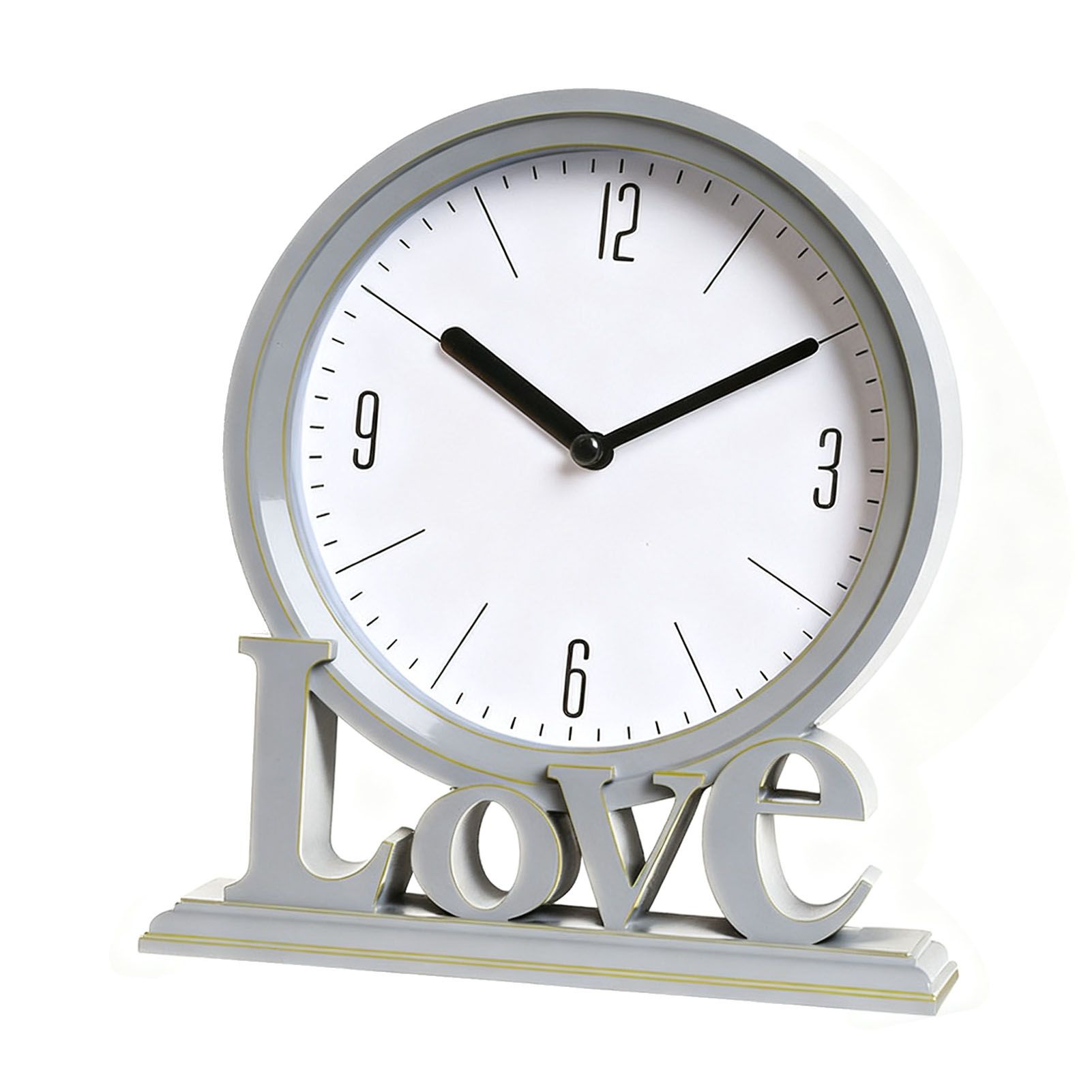 Retro Analog Alarm Clock Small Silent Bedside Desk Clock Battery Operated for view 4
