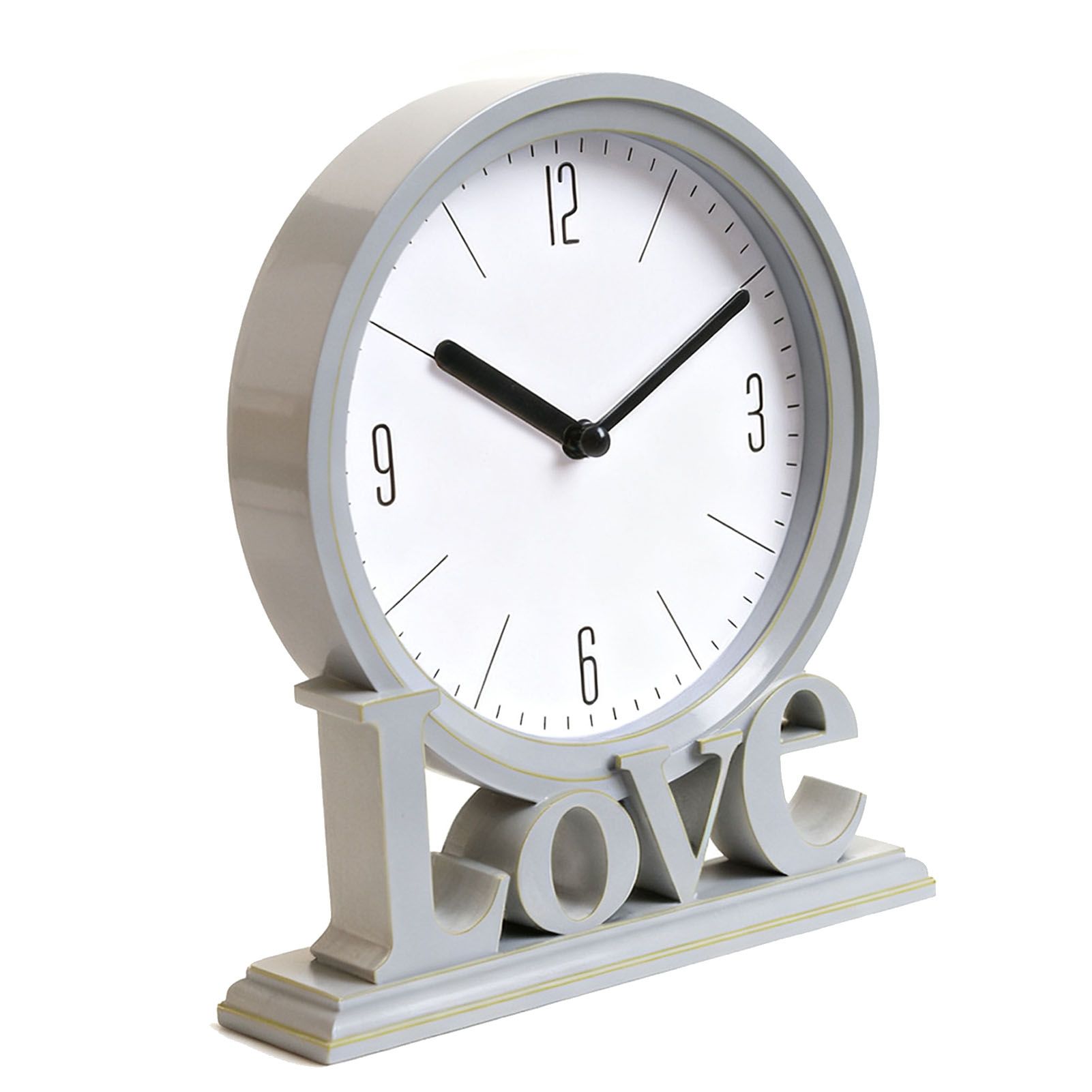 Retro Analog Alarm Clock Small Silent Bedside Desk Clock Battery Operated for view 6