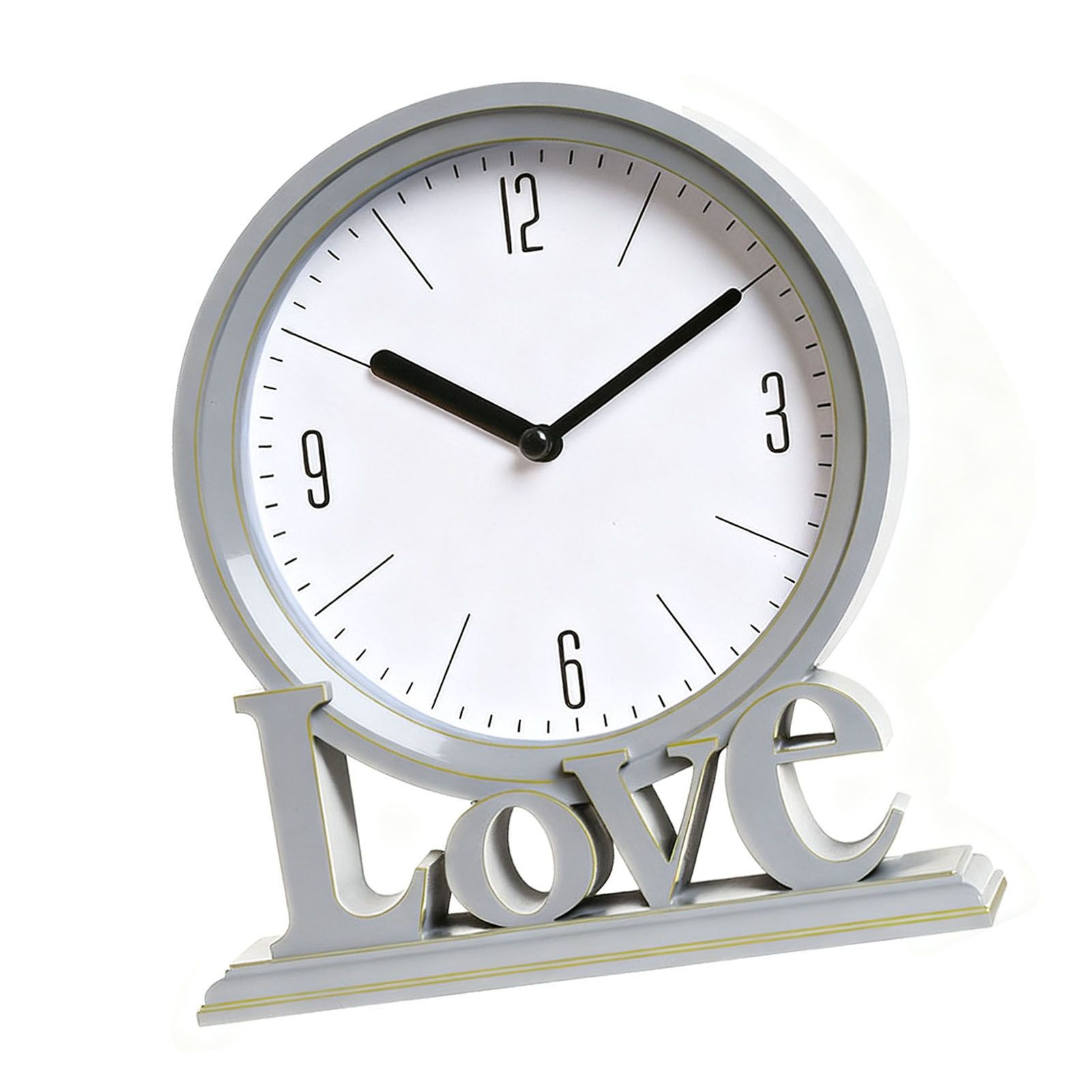 Retro Analog Alarm Clock Small Silent Bedside Desk Clock Battery Operated for view 12