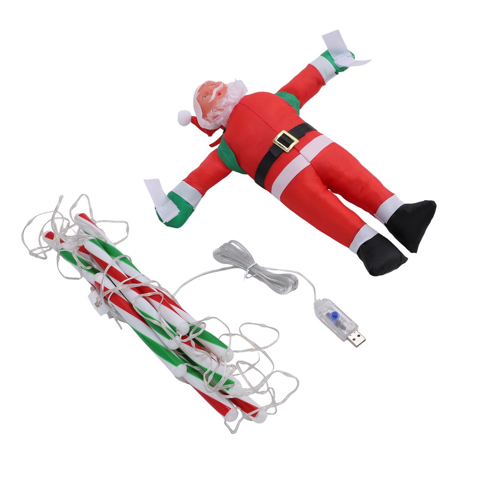 LED Xmas Decorative Ladder Lights with Santa 8 Modes Water Proof for Indoor view 12
