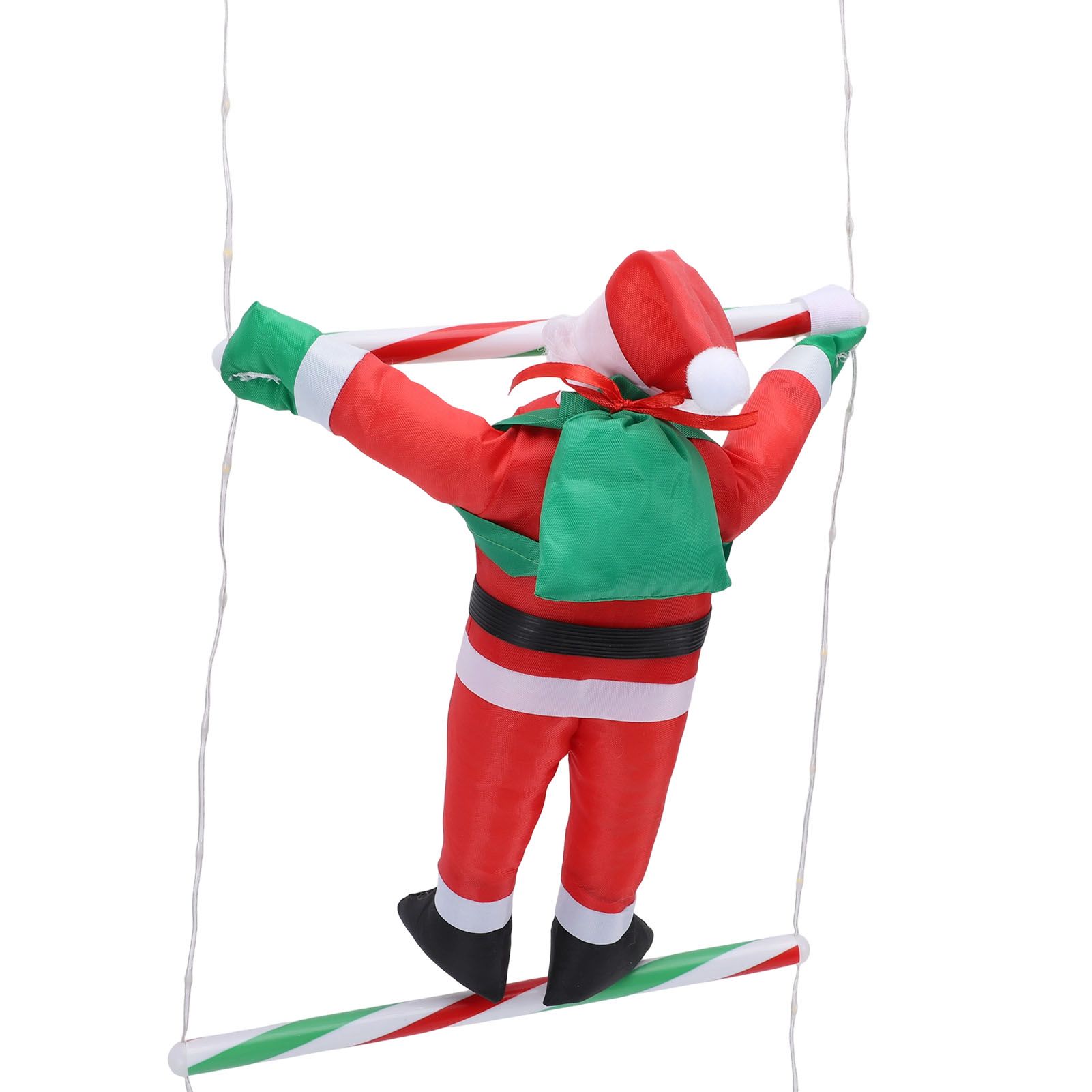 LED Xmas Decorative Ladder Lights with Santa 8 Modes Water Proof for Indoor view 2