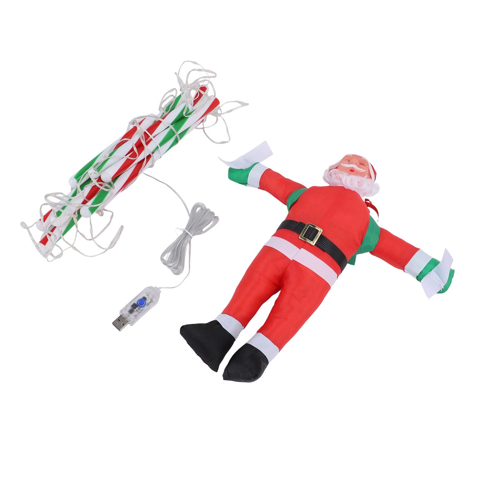 LED Xmas Decorative Ladder Lights with Santa 8 Modes Water Proof for Indoor view 6
