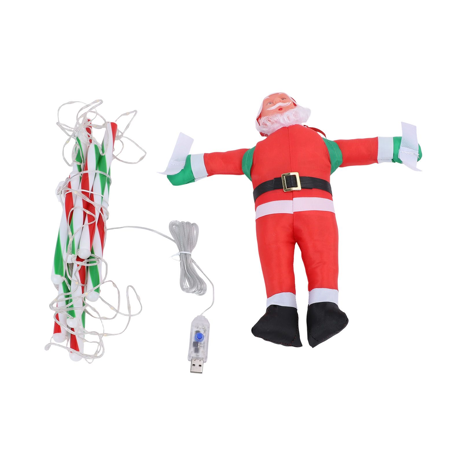 LED Xmas Decorative Ladder Lights with Santa 8 Modes Water Proof for Indoor view 8