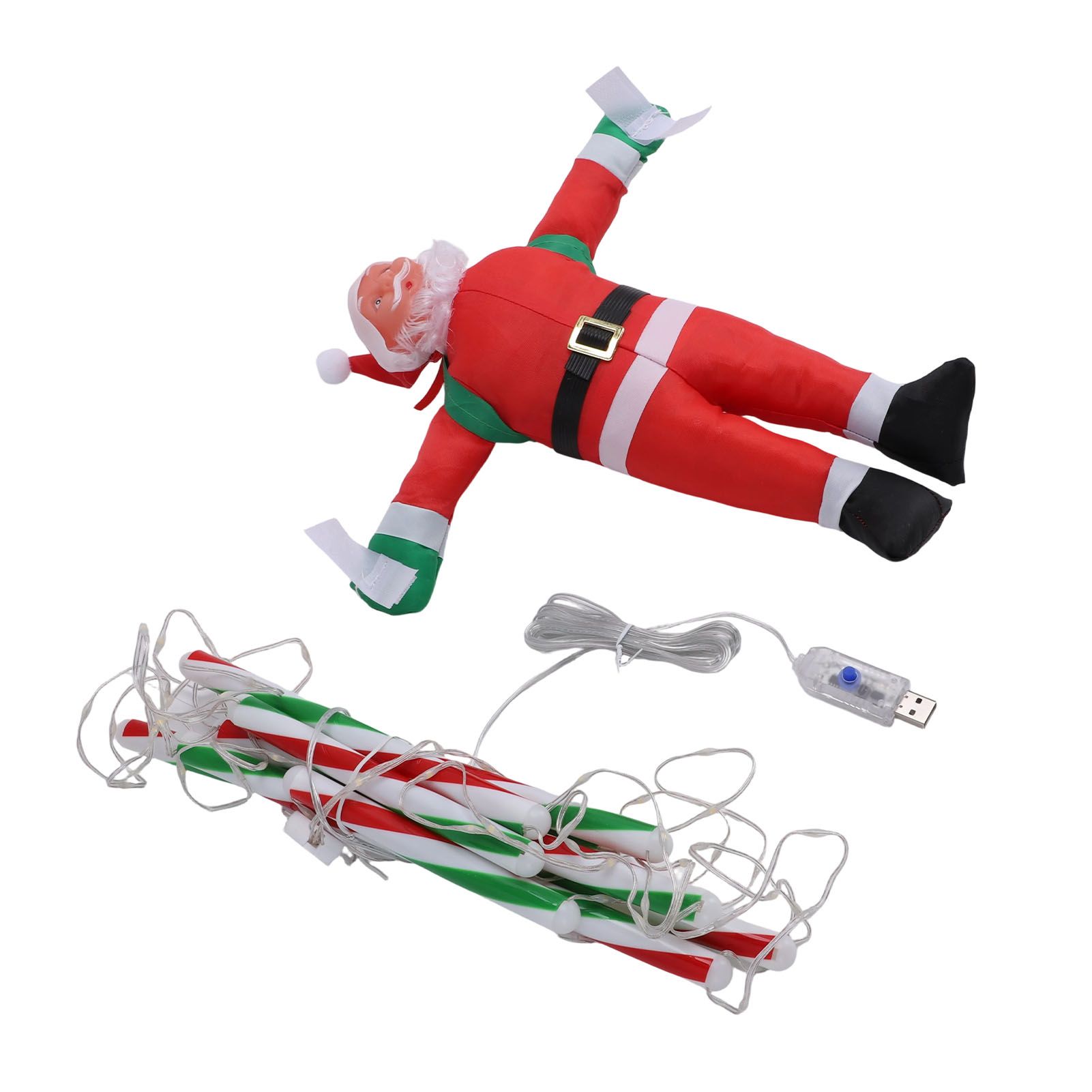 LED Xmas Decorative Ladder Lights with Santa 8 Modes Water Proof for Indoor view 10