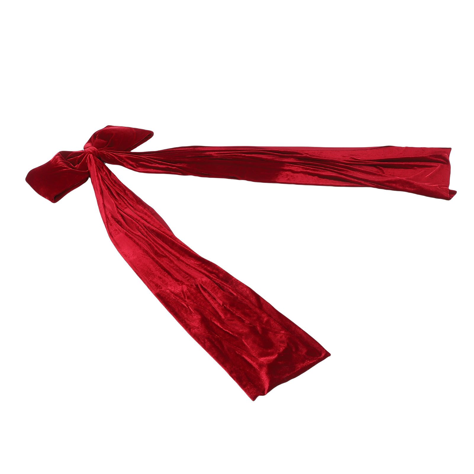 Xmas Tree Topper Bow 5.9FT Large Xmas Velvet Bow Decoration for Holiday Party
