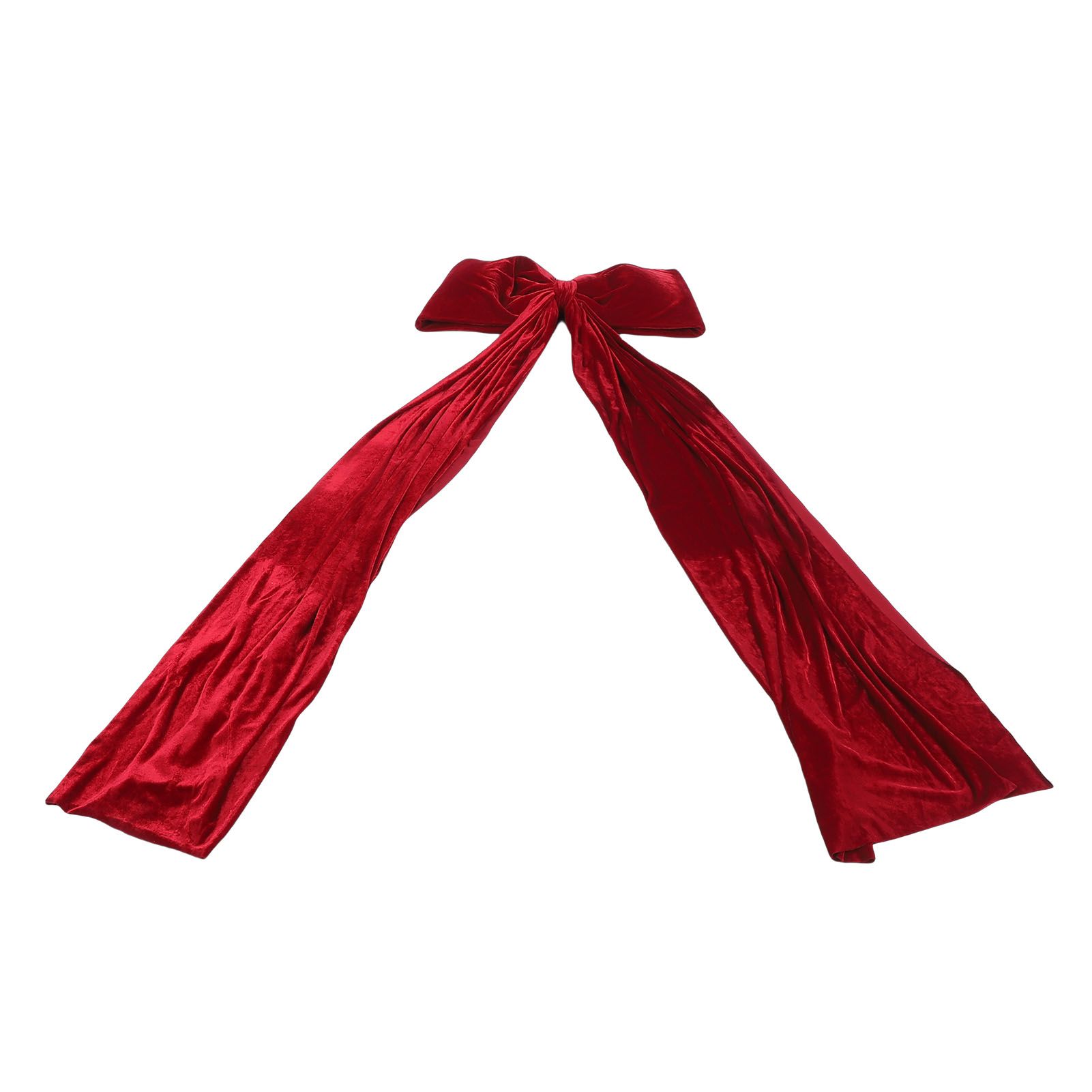 Xmas Tree Topper Bow 5.9FT Large Xmas Velvet Bow Decoration for Holiday Party view 3