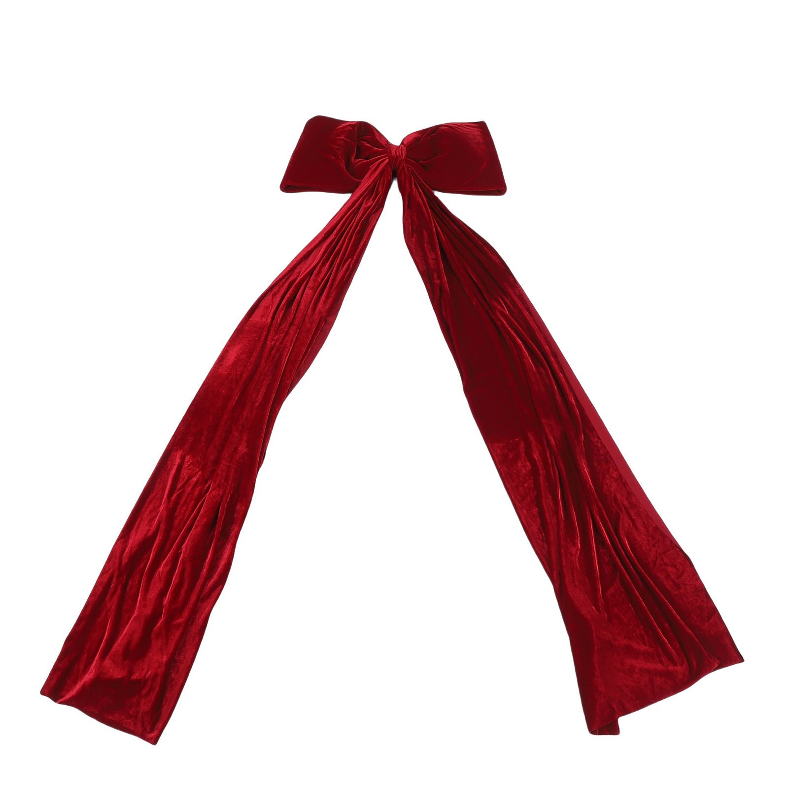 Xmas Tree Topper Bow 5.9FT Large Xmas Velvet Bow Decoration for Holiday Party view 4