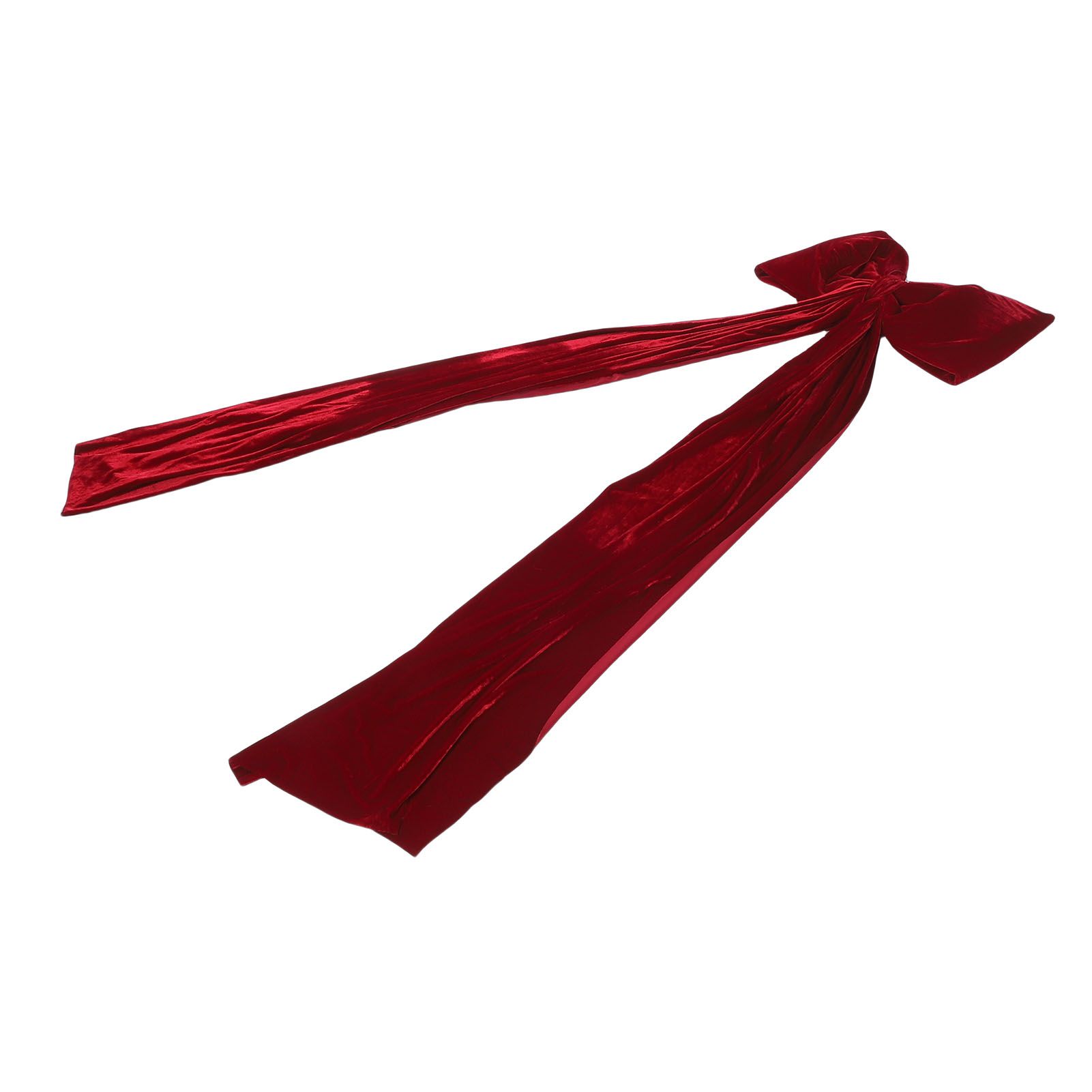 Xmas Tree Topper Bow 5.9FT Large Xmas Velvet Bow Decoration for Holiday Party view 8
