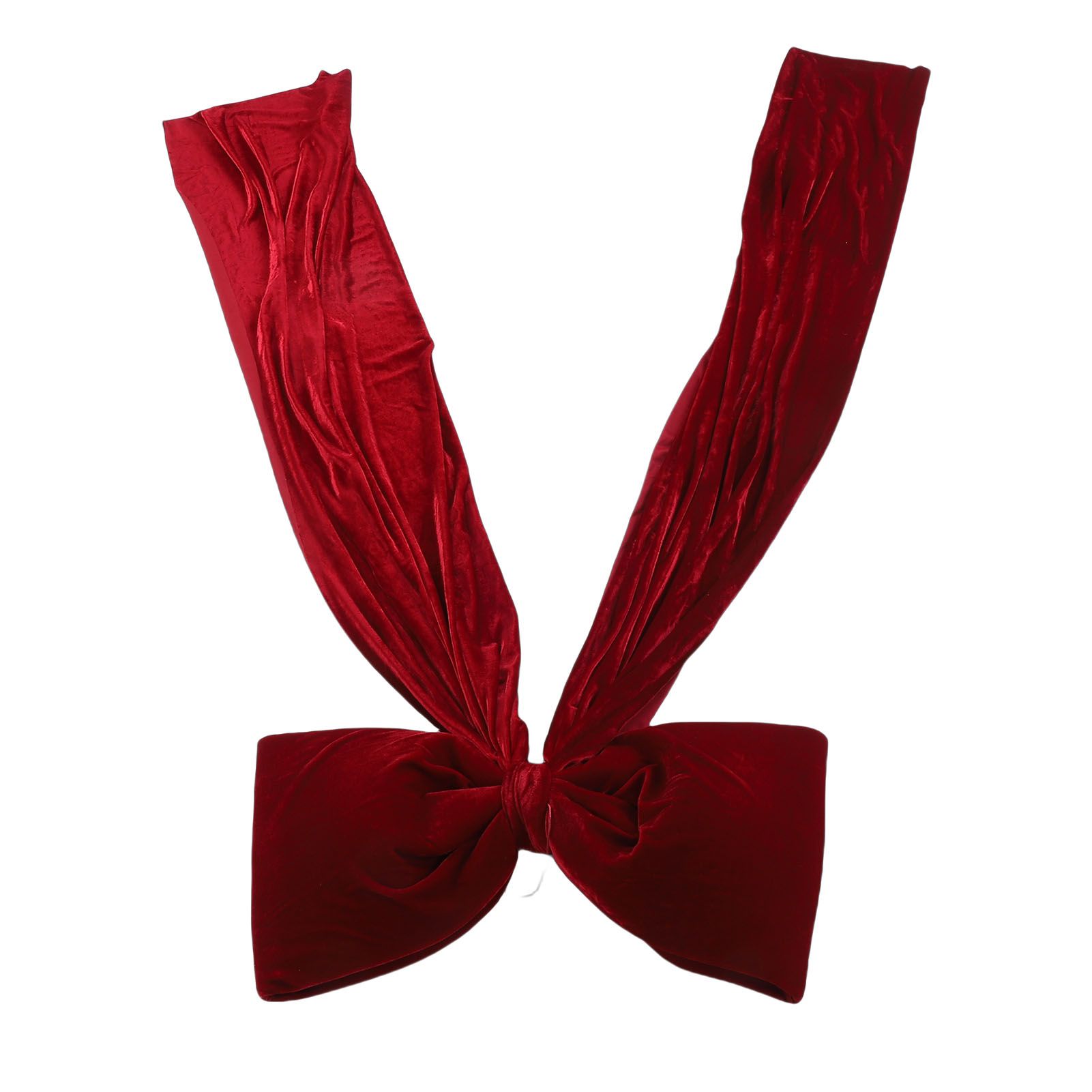 Xmas Tree Topper Bow 5.9FT Large Xmas Velvet Bow Decoration for Holiday Party view 9