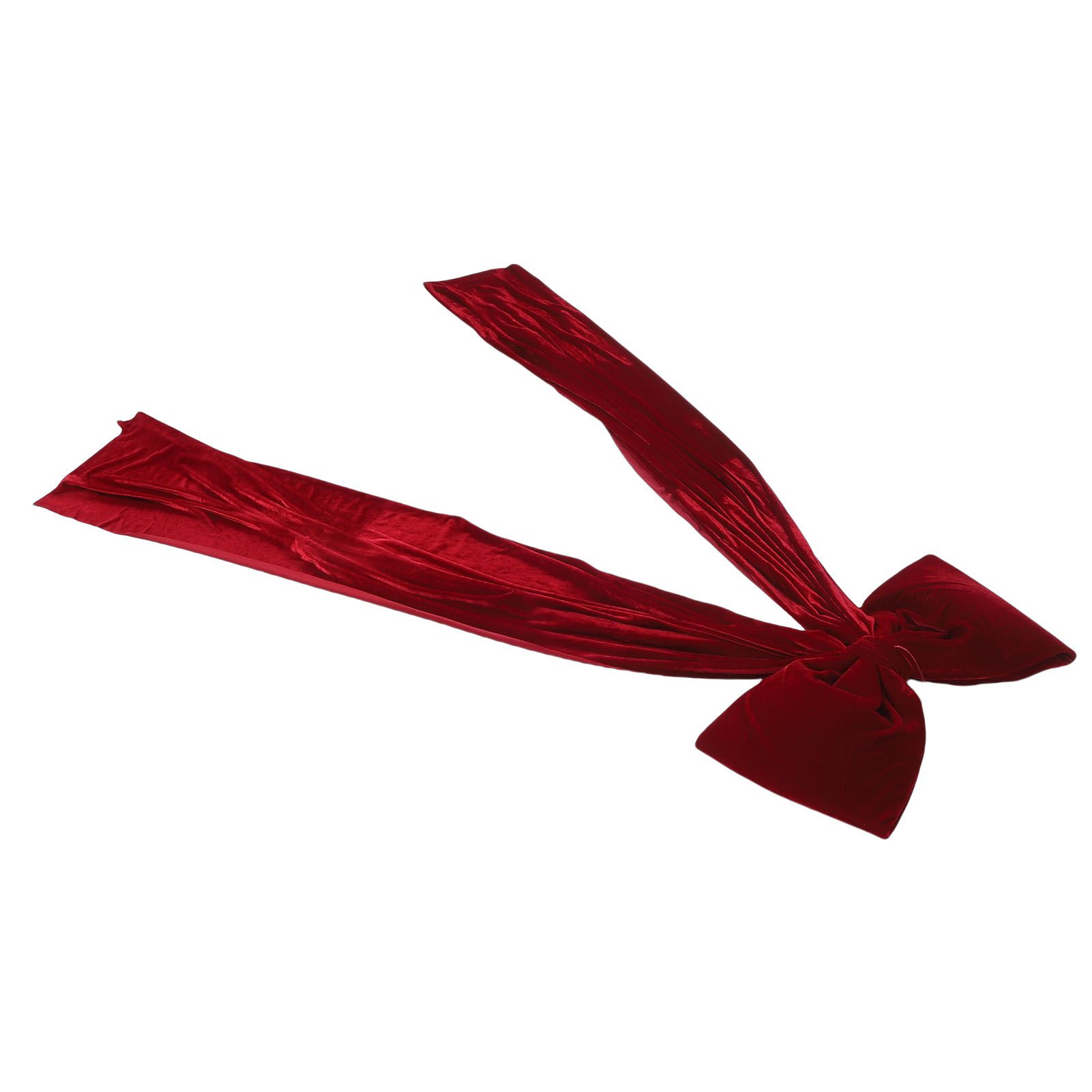 Xmas Tree Topper Bow 5.9FT Large Xmas Velvet Bow Decoration for Holiday Party view 10